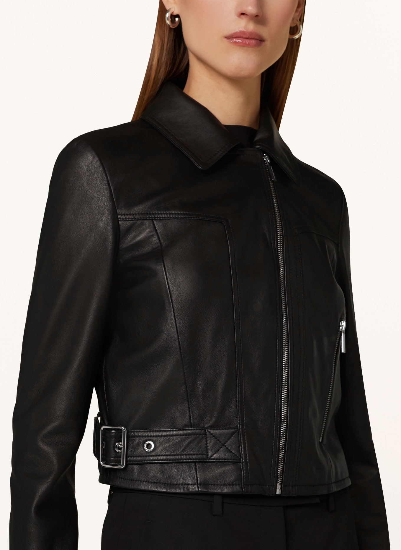 ARMANI EXCHANGE Lederjacke, Farbe: SCHWARZ (Bild 4)