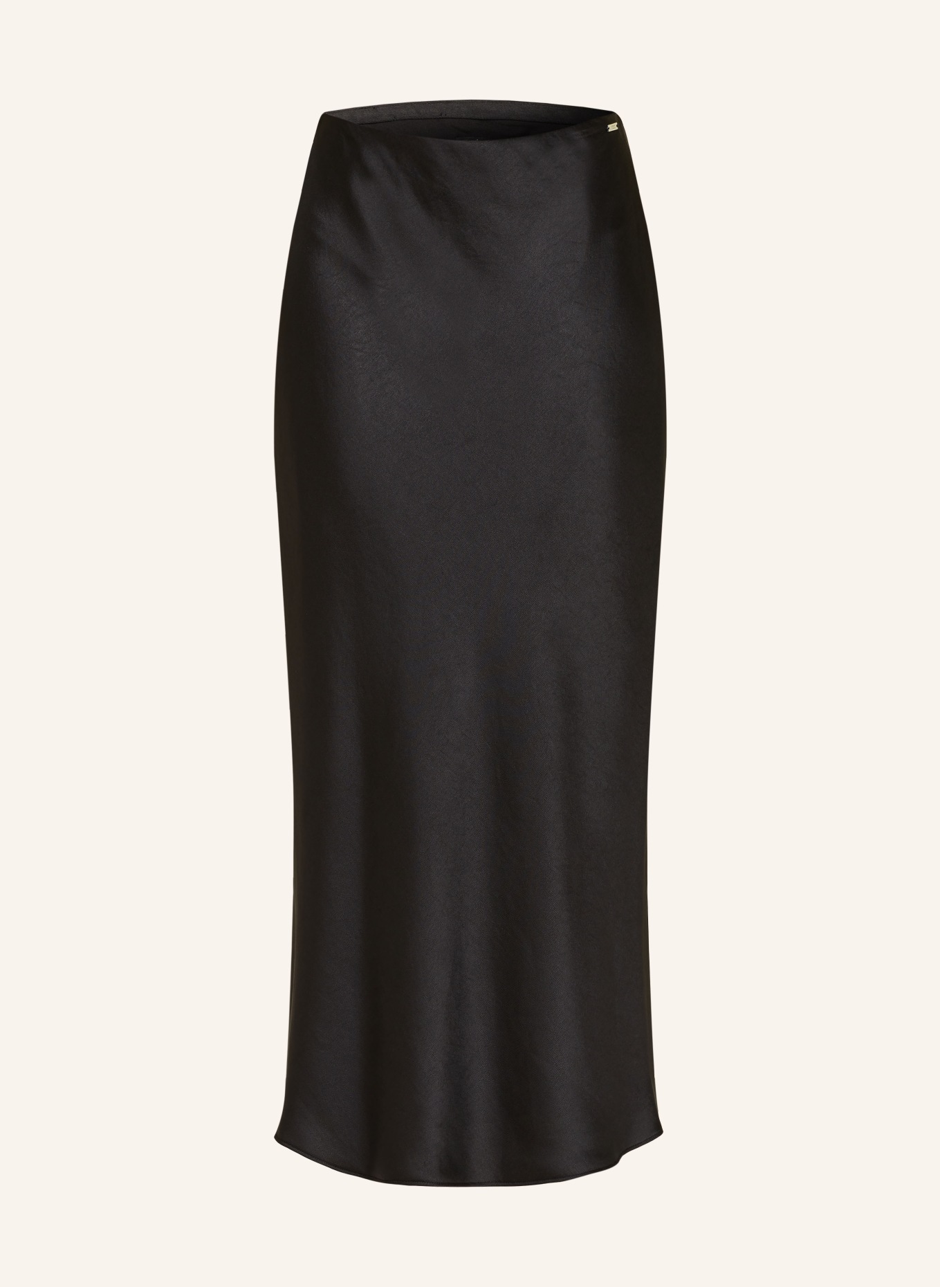 ARMANI EXCHANGE Satin skirt, Color: BLACK (Image 1)