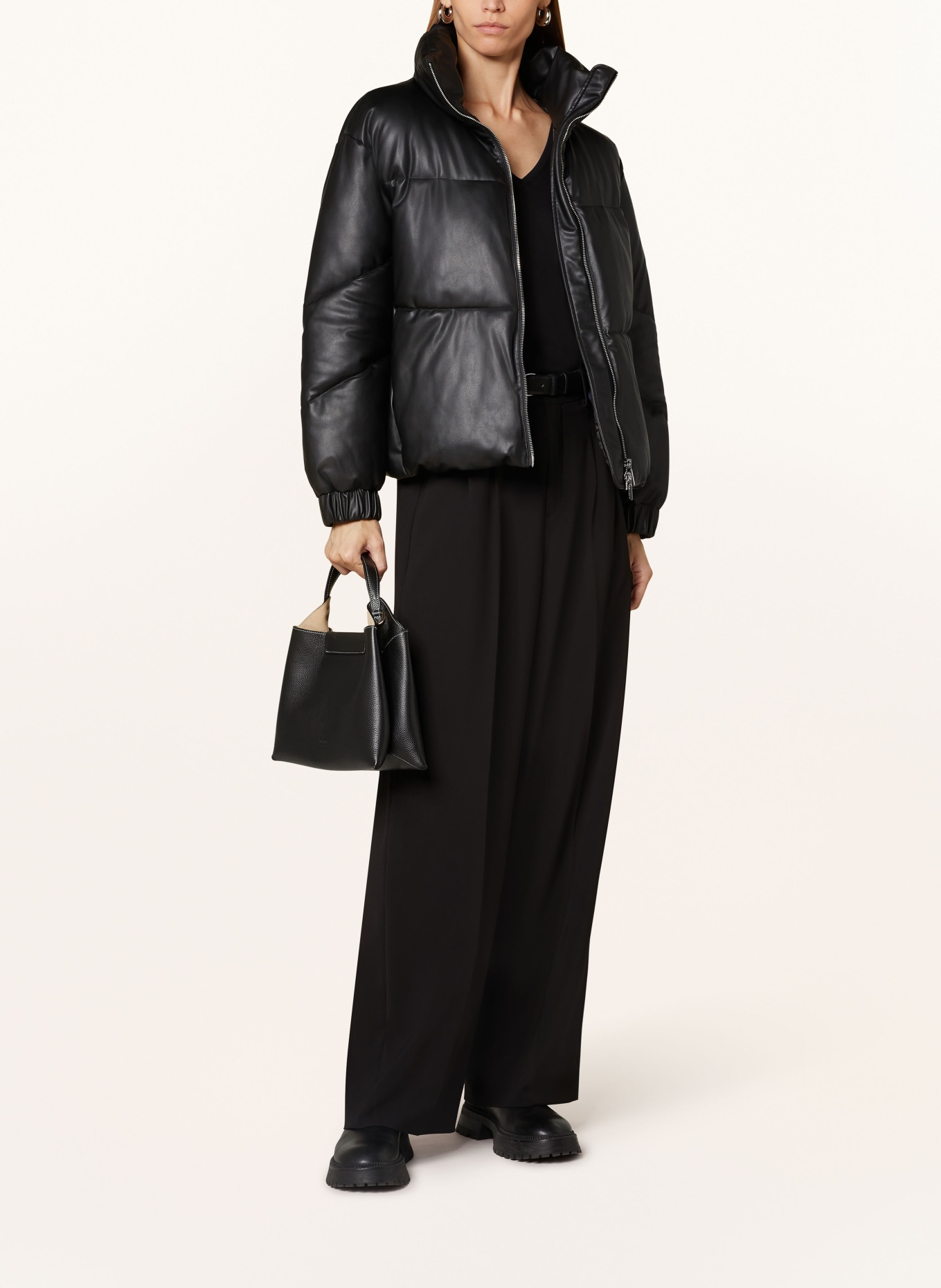 ARMANI EXCHANGE Quilted jacket in leather look
