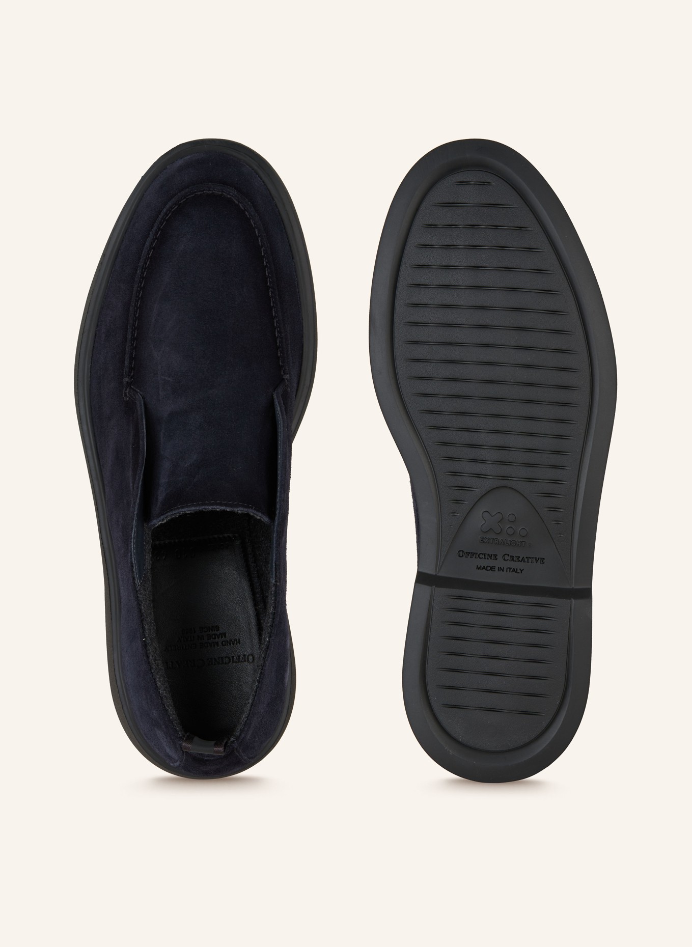 OFFICINE CREATIVE Botki BONES/010: GRANATOWY
