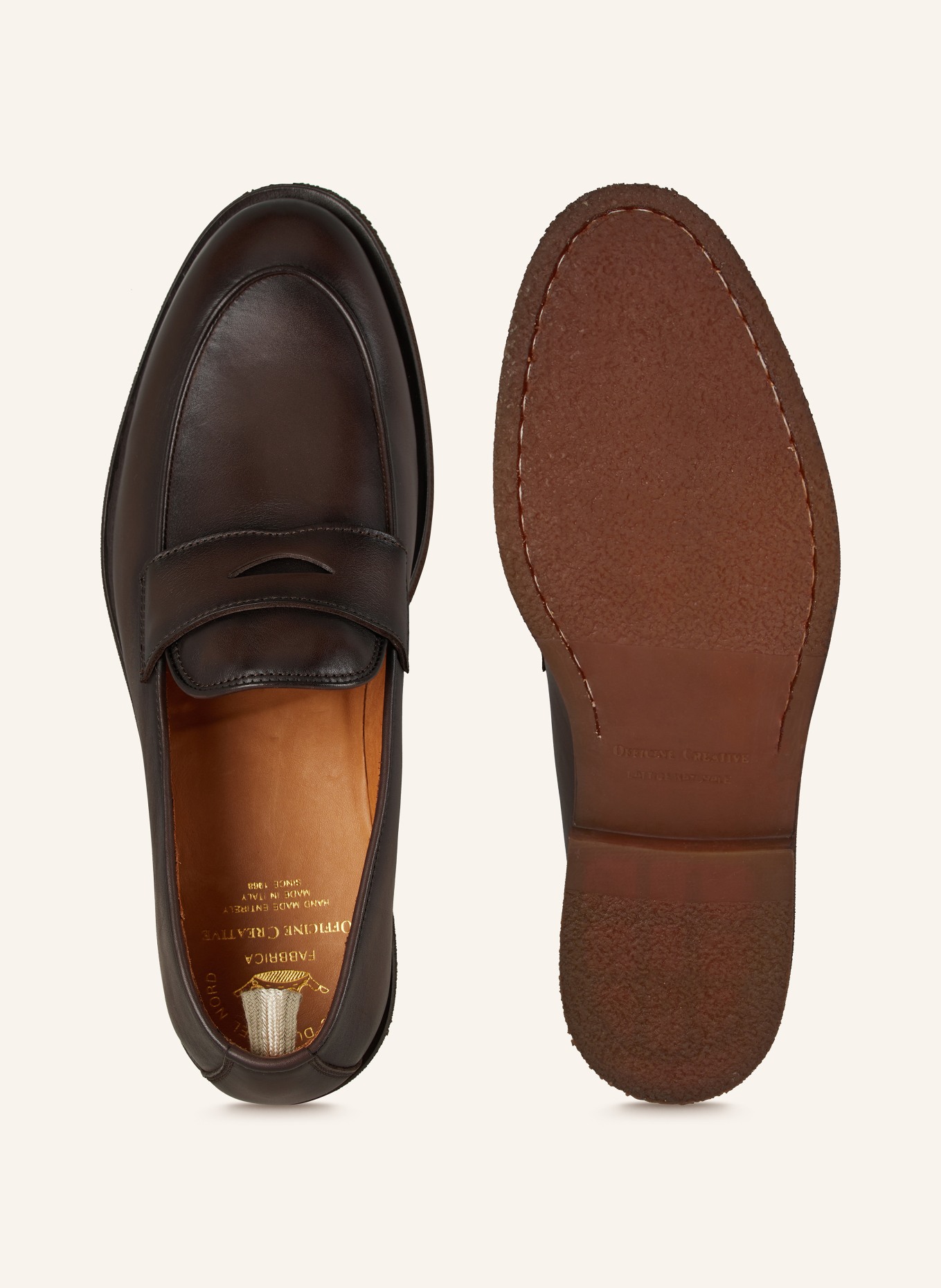 OFFICINE CREATIVE Penny loafers OPERA FLEXI/101: CIEMNOBRĄZOWY