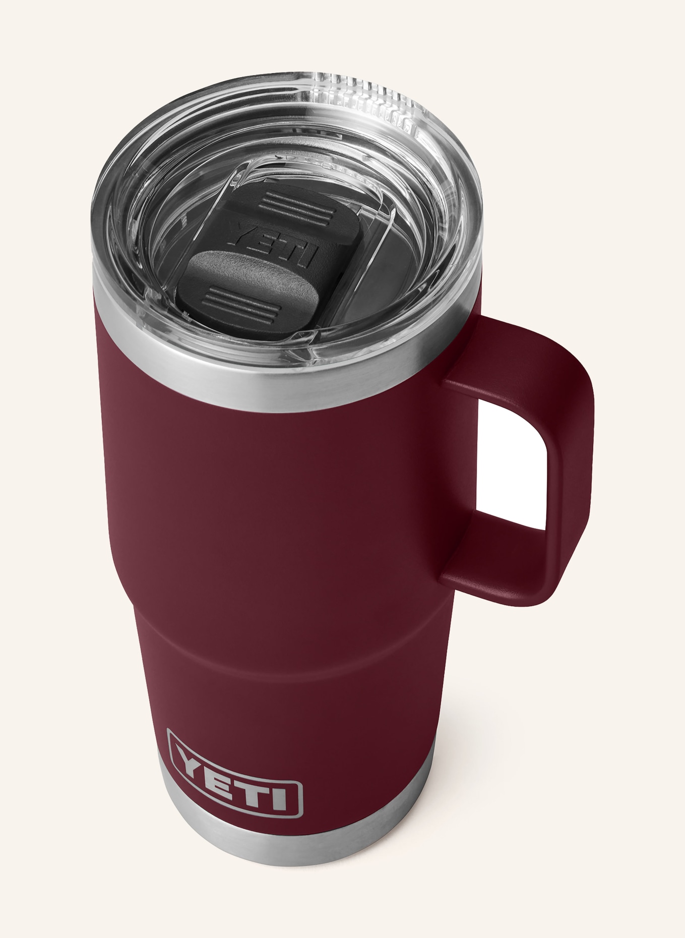 YETI Thermos mug RAMBLER®, Color: DARK RED (Image 3)