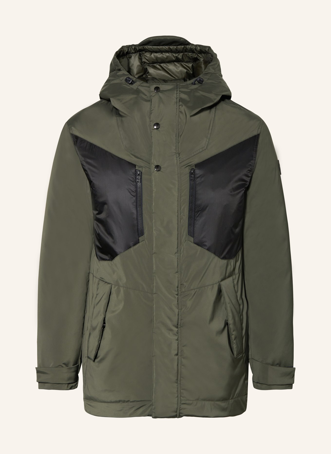 COLMAR Down jacket in dark green black