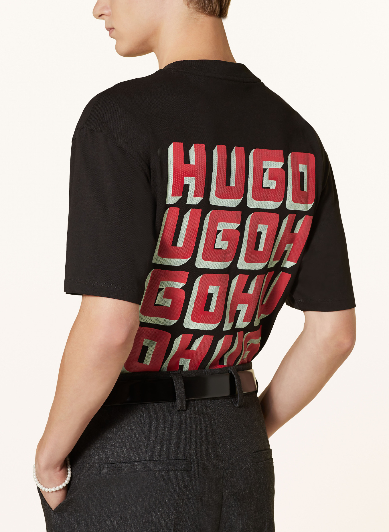 HUGO T-Shirt DIQITEE, Farbe: SCHWARZ (Bild 4)