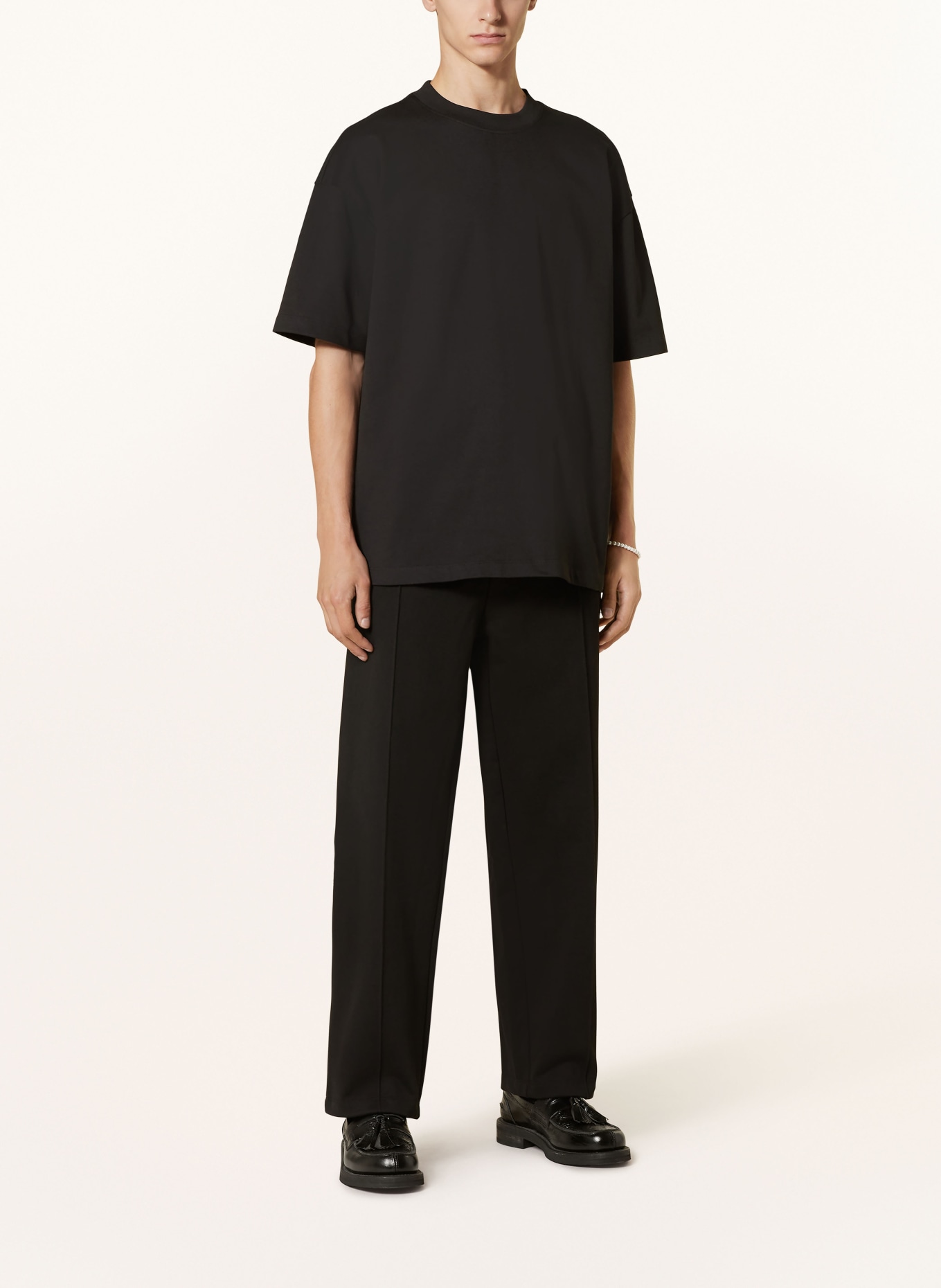 HUGO Oversized shirt DPLANITEE, Color: BLACK (Image 2)