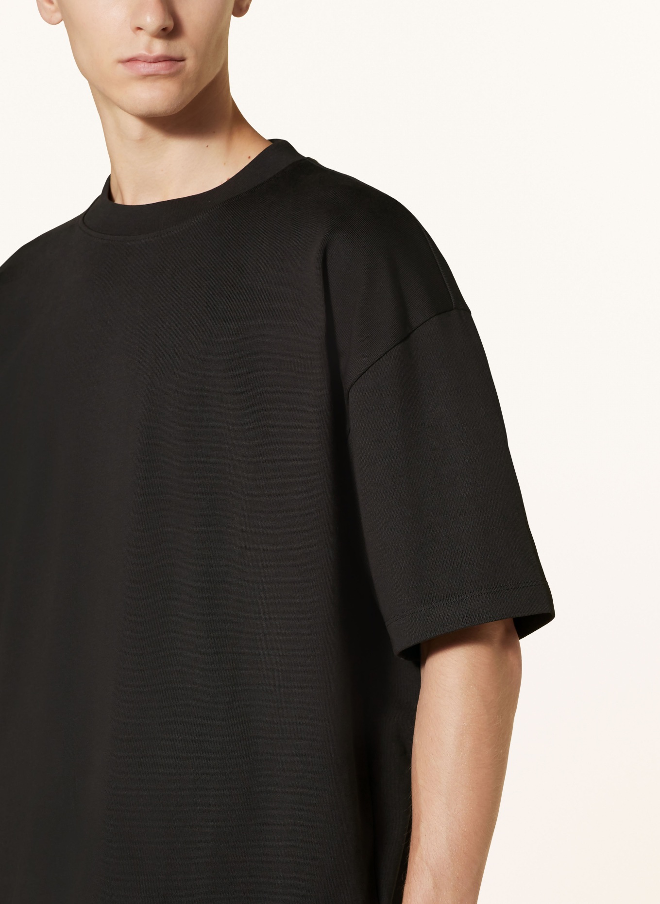 HUGO Oversized shirt DPLANITEE, Color: BLACK (Image 4)