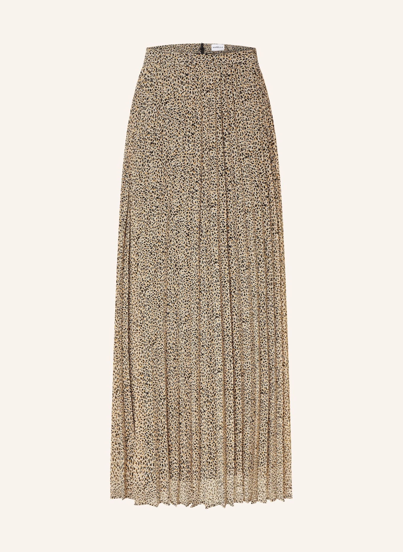 MARELLA Pleated skirt FINEZZA, Color: BEIGE/ BLACK/ LIGHT ORANGE (Image 1)