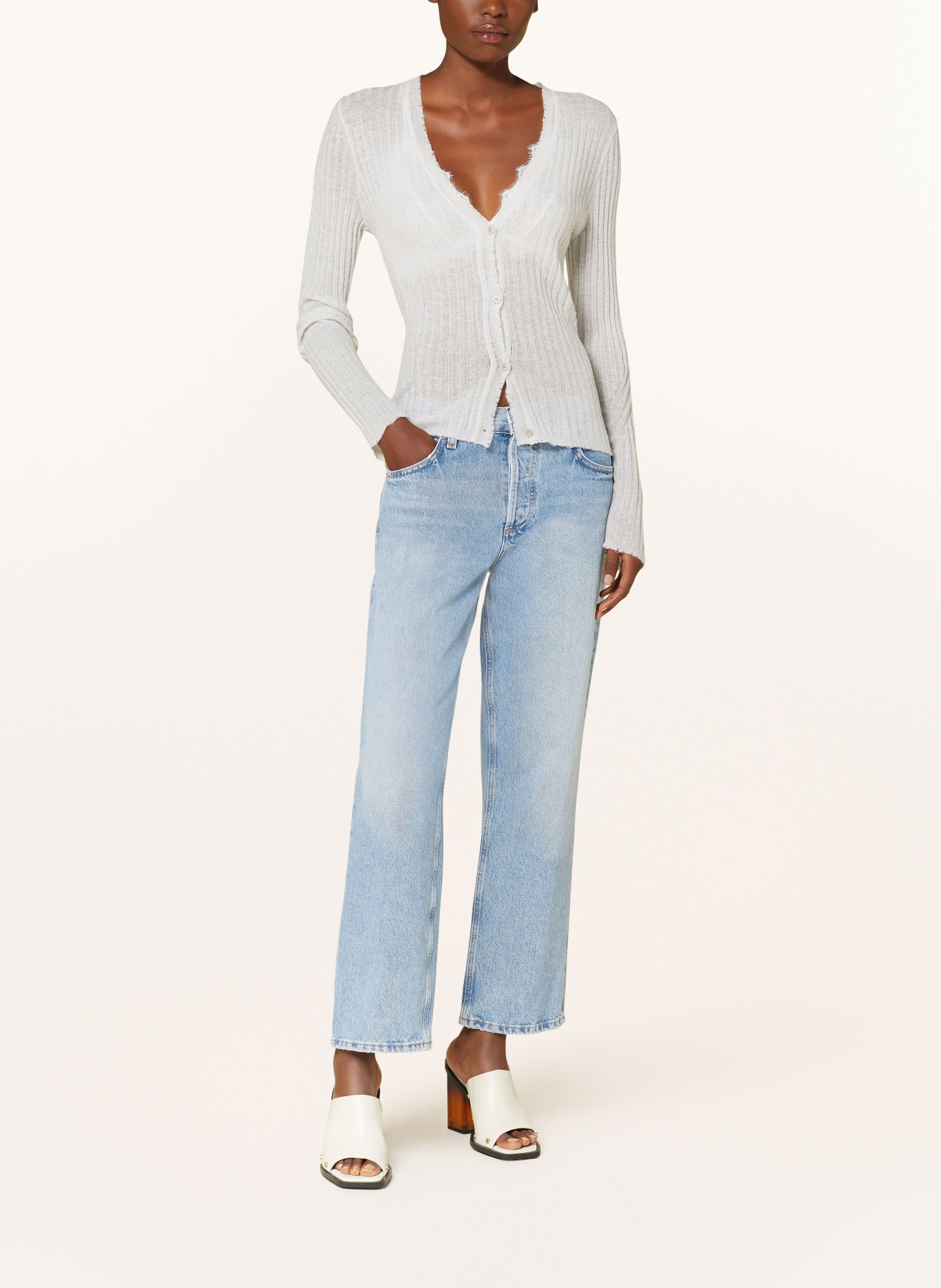 BOSS Cardigan FOOPER: LIGHT GRAY