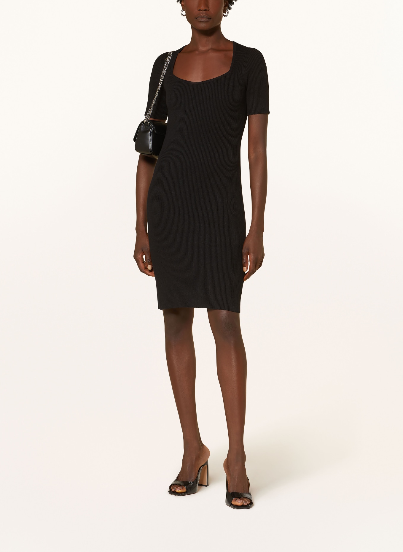BOSS Knit dress FESCO: BLACK