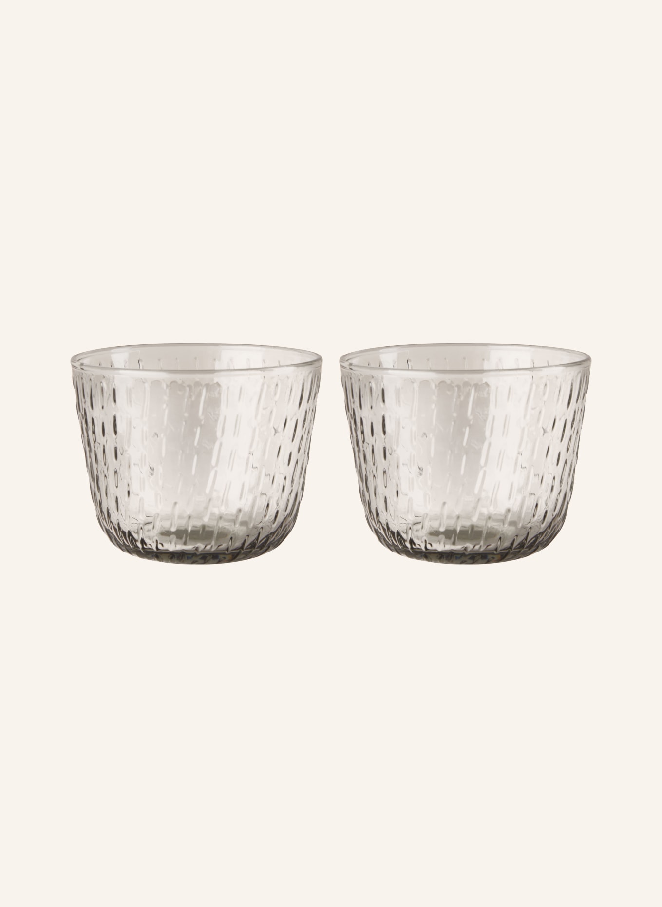 marimekko Set of 2 drinking glasses SYKSY, Color: GRAY (Image 1)