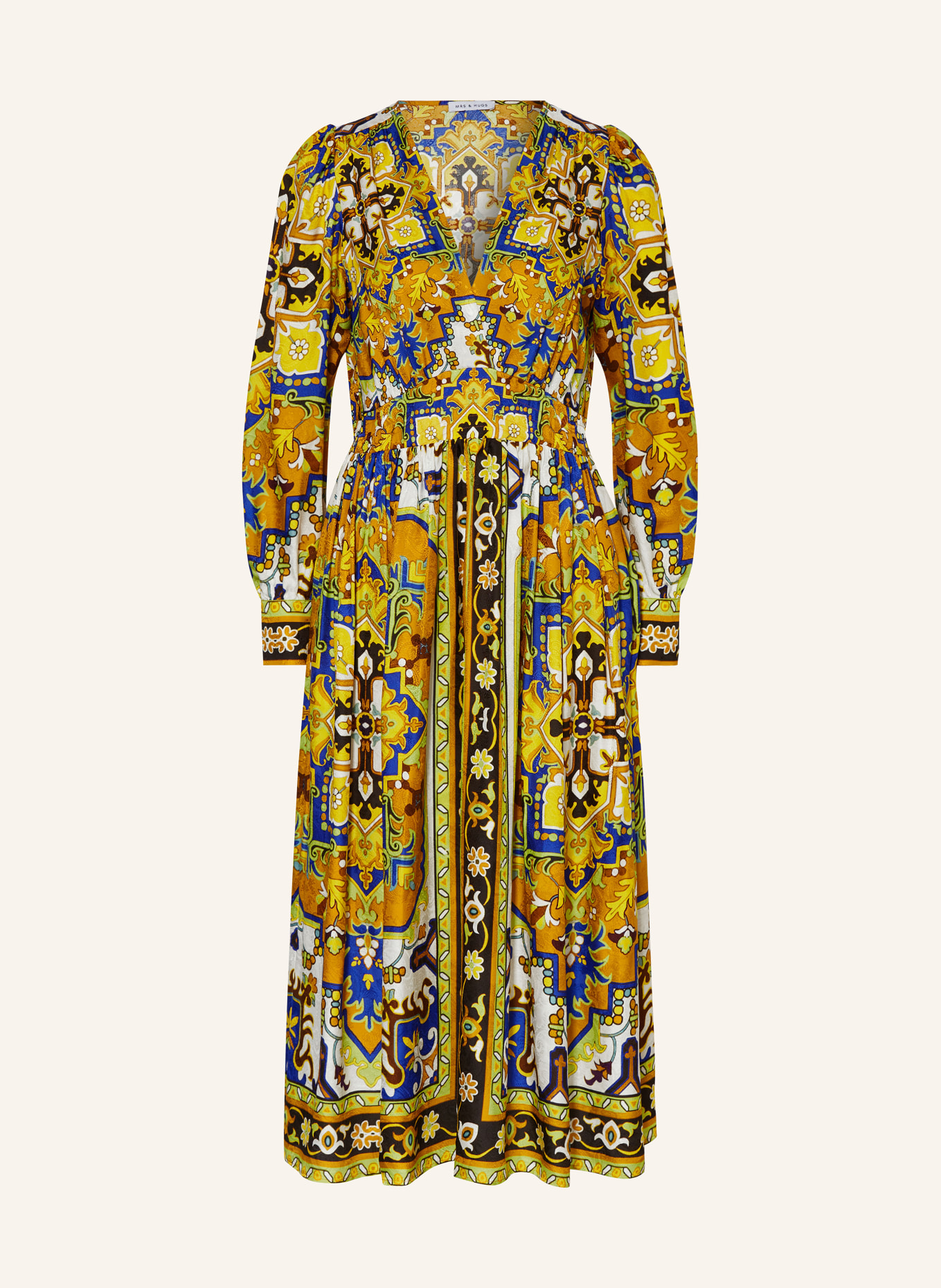 MRS & HUGS Kleid: ORANGE / BLAU / GELB