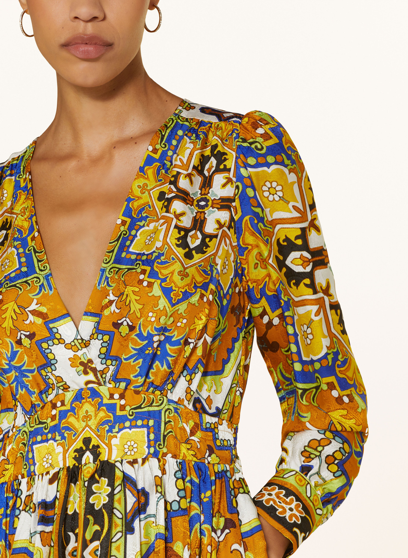 MRS & HUGS Kleid: ORANGE / BLAU / GELB