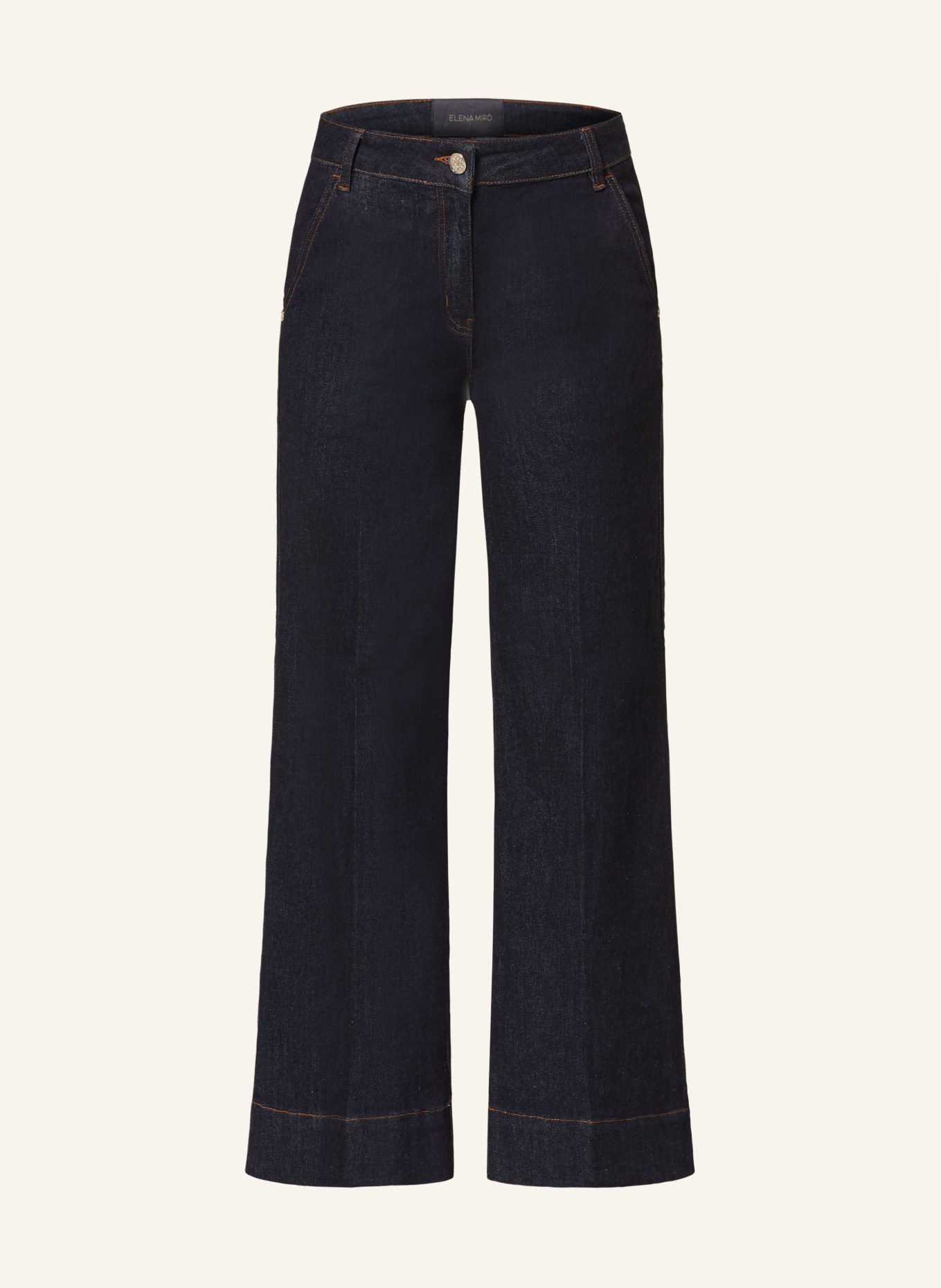 ELENA MIRO Flared Jeans: DUNKELBLAU