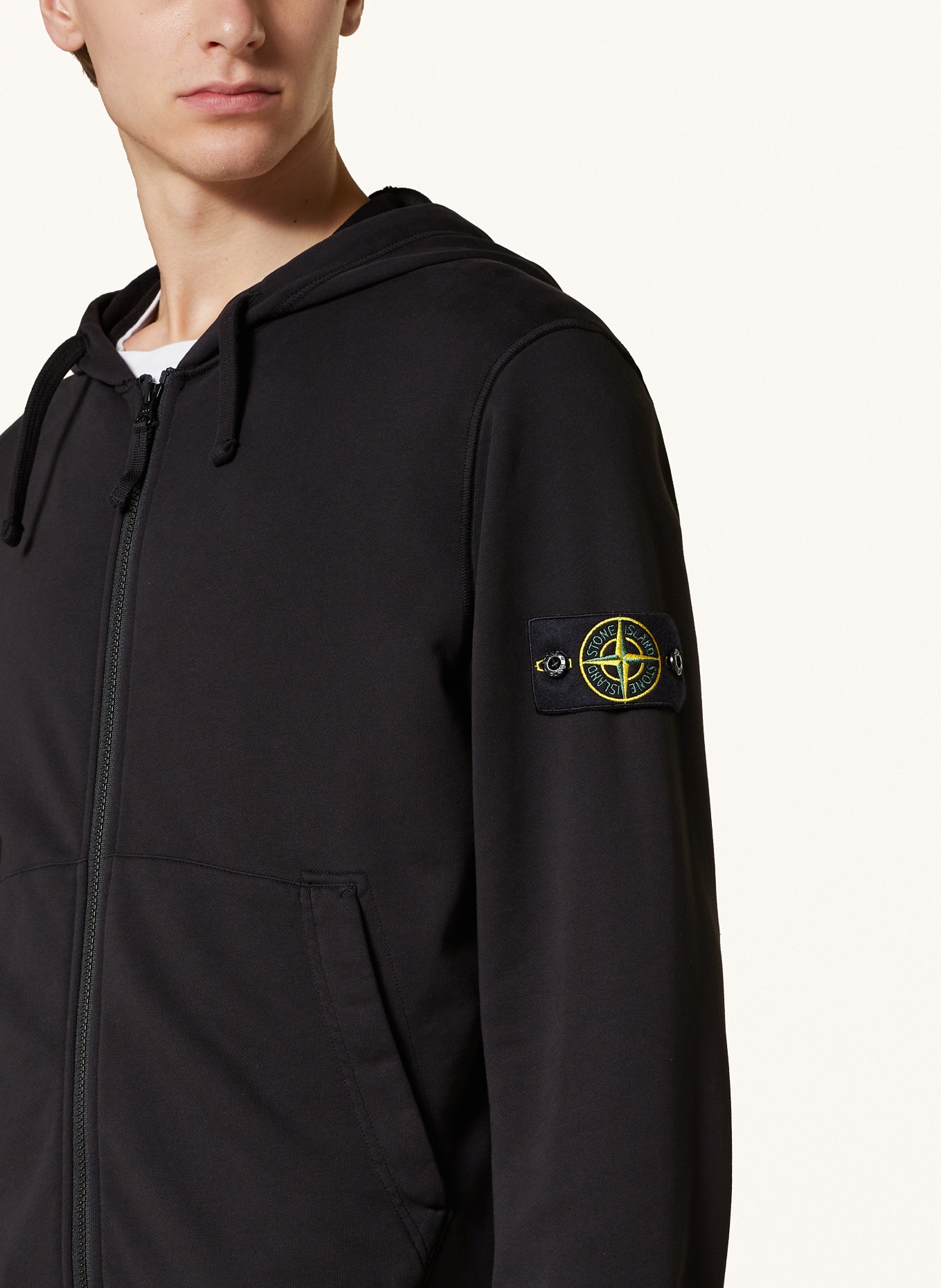 STONE ISLAND Sweatjacke, Farbe: SCHWARZ (Bild 5)