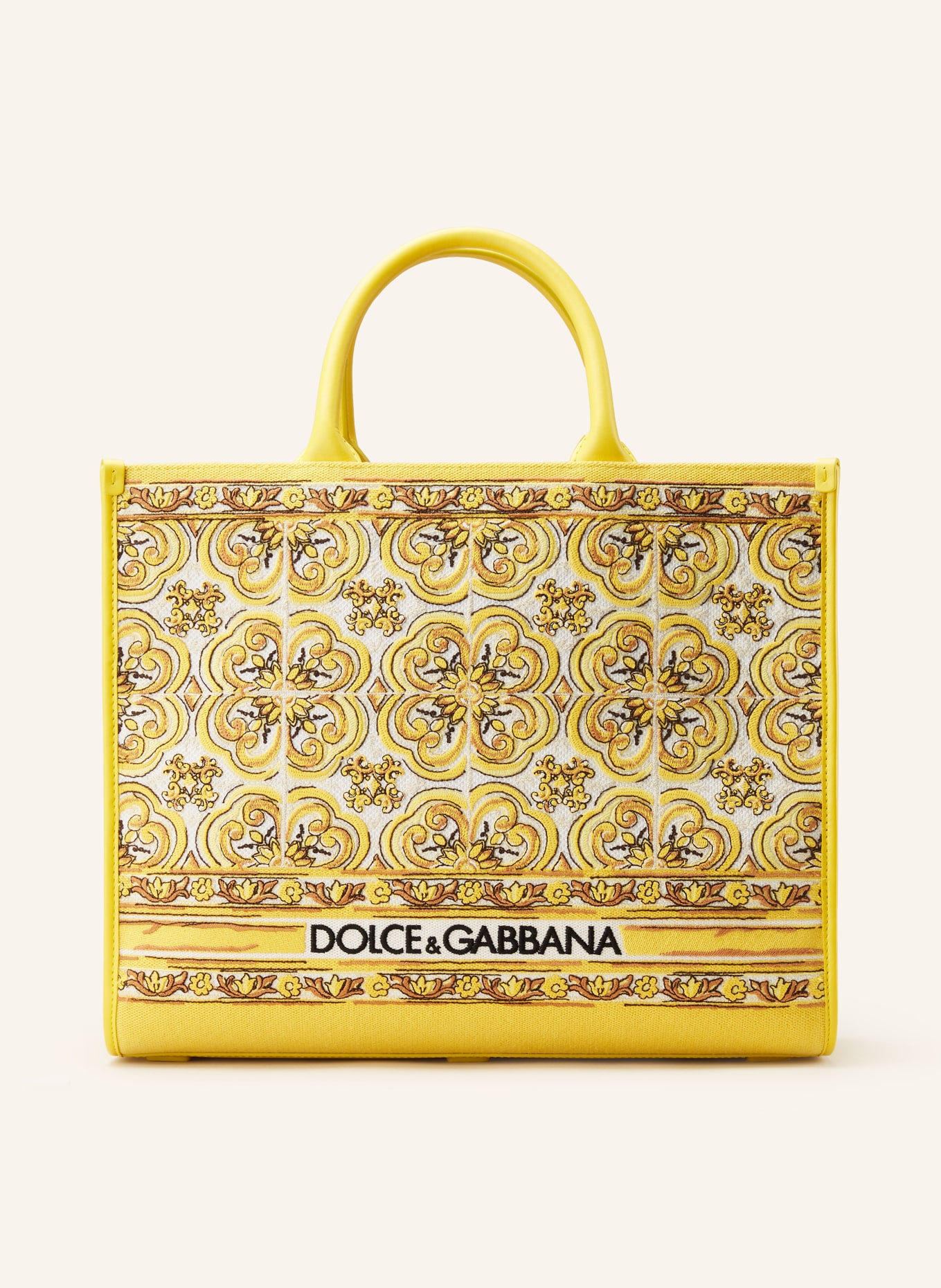 DOLCE GABBANA Shopper DG DAILY MEDIUM in yellow