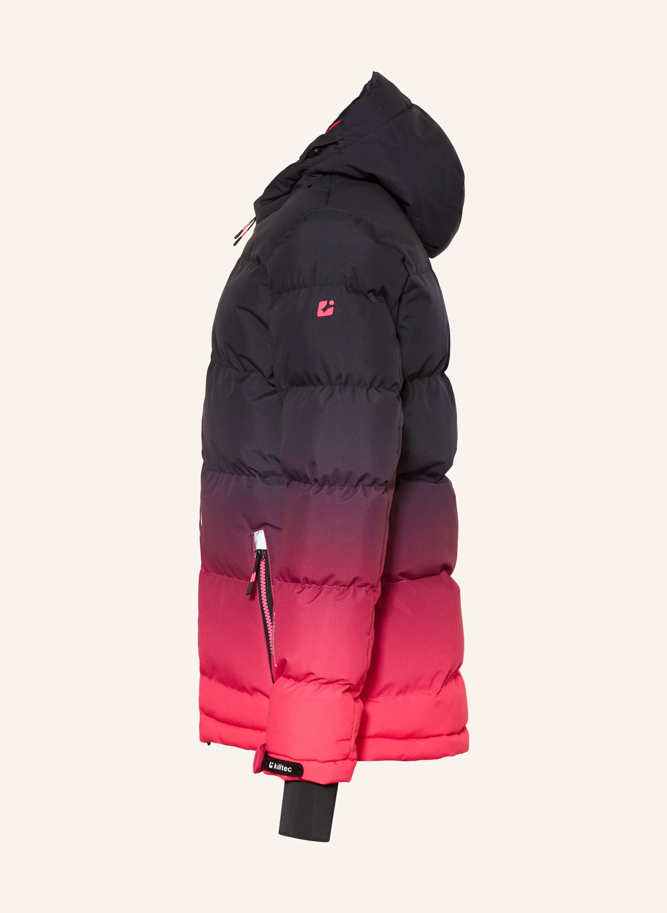 killtec Skijacke KSW 330: NEONPINK/ FUCHSIA/ SCHWARZ