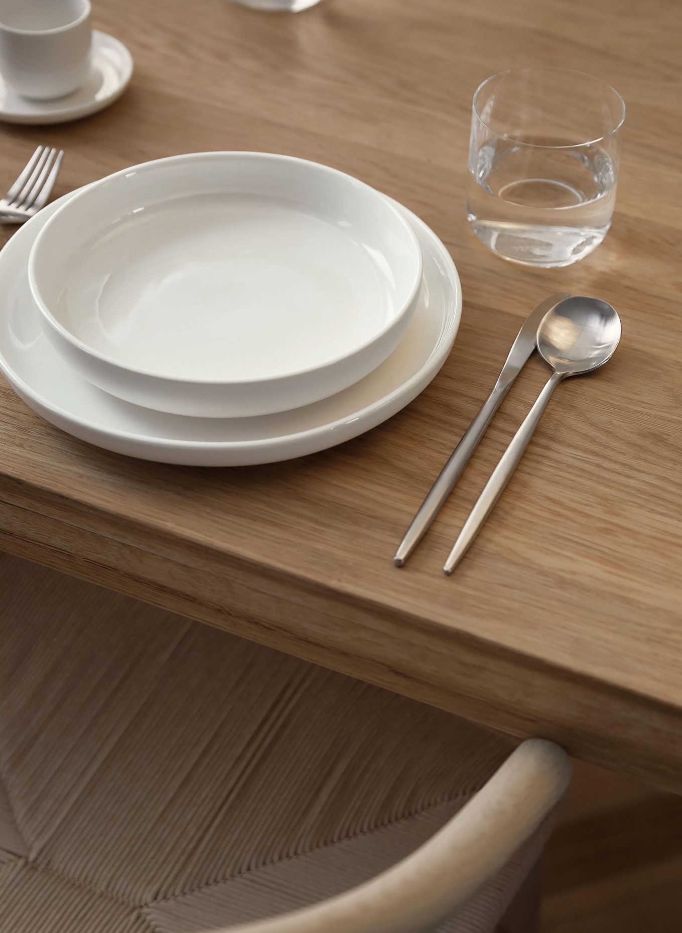 Westwing Collection 12-delige servies set NESSA: WIT