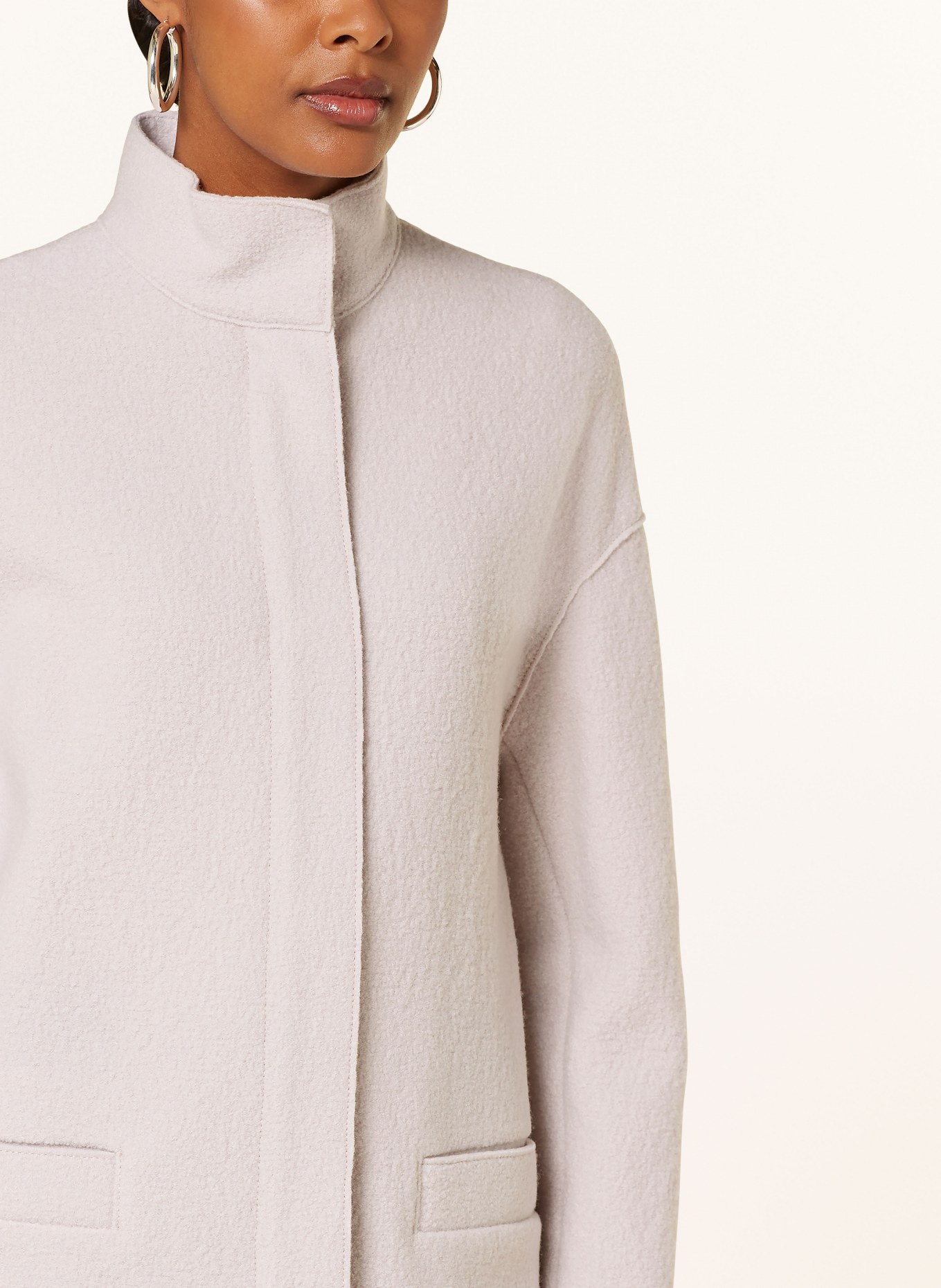 oui Wool coat in light gray