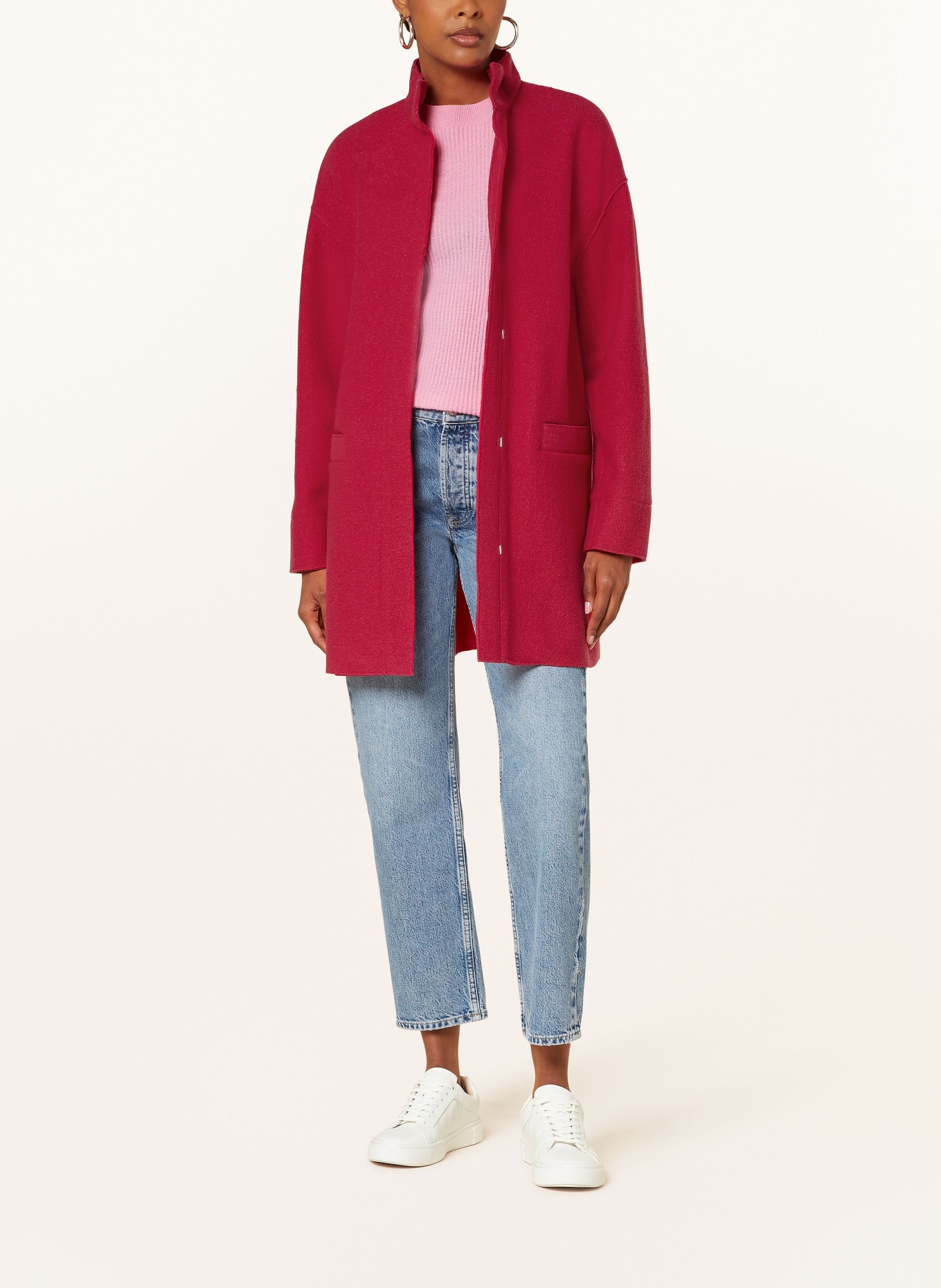 oui Wollmantel: PINK