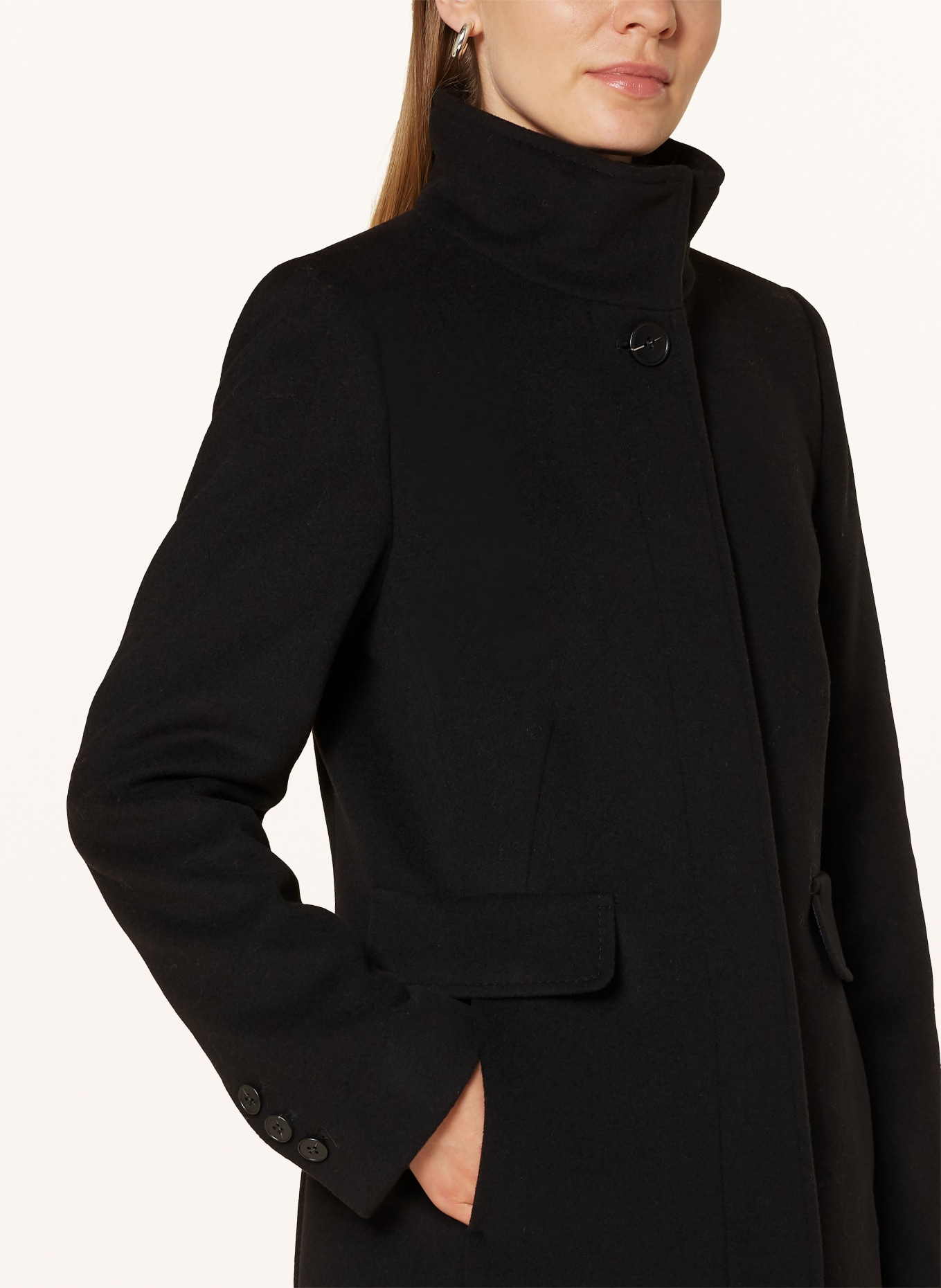 FUCHS SCHMITT Wool coat, Color: BLACK (Image 4)