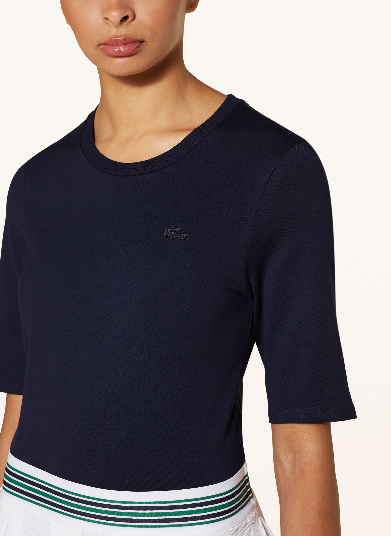 LACOSTE T-Shirt: DUNKELBLAU