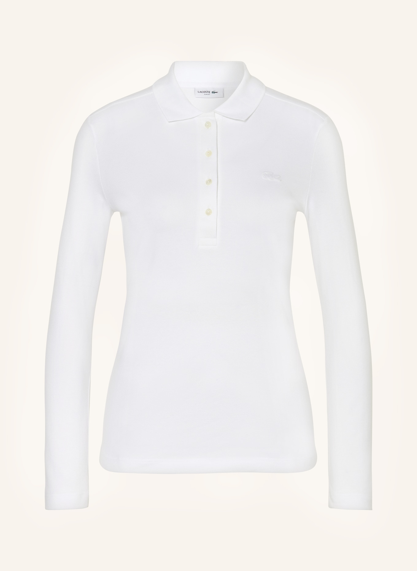 LACOSTE Piqué-Poloshirt, Farbe: WEISS (Bild 1)