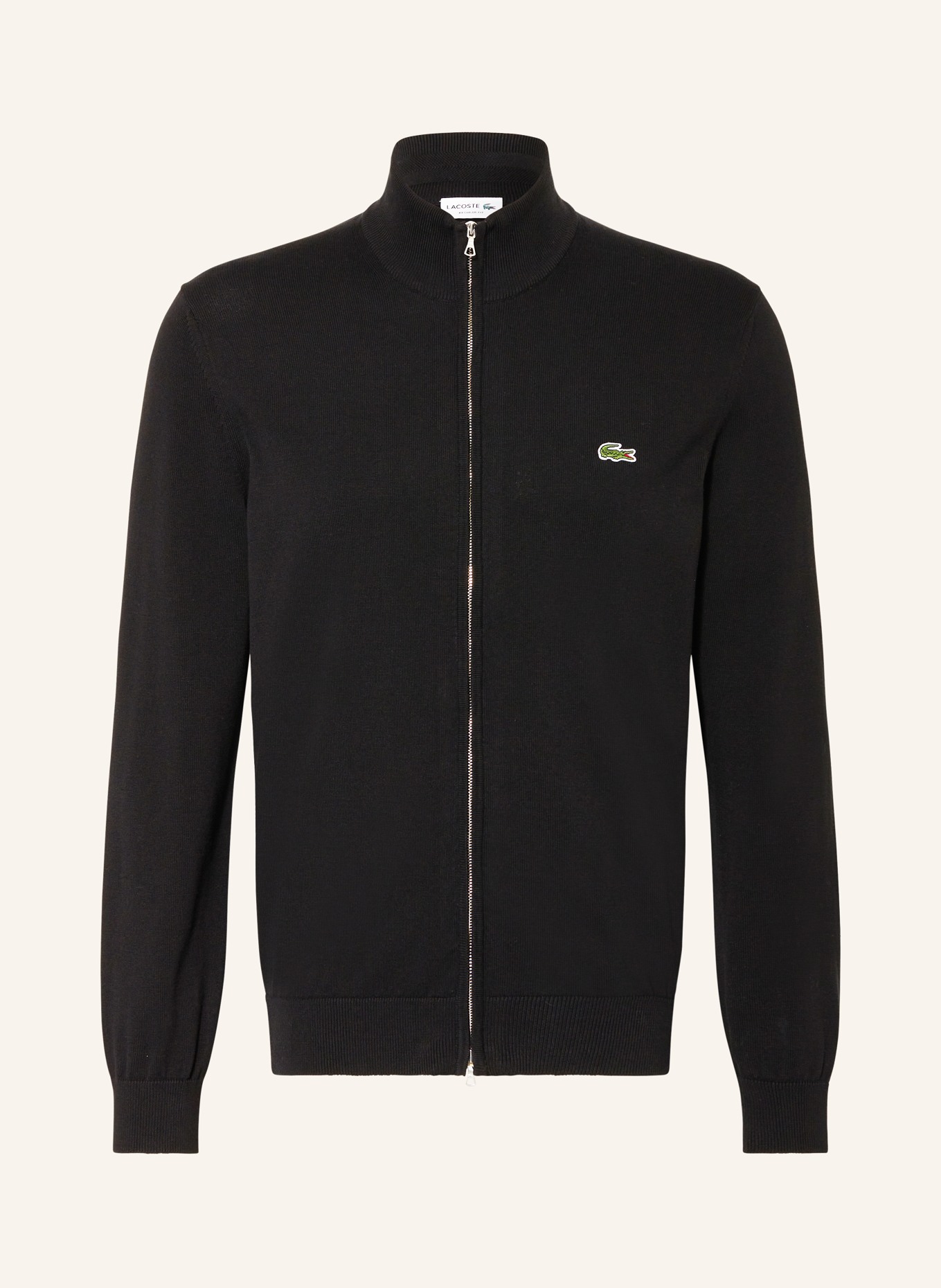 LACOSTE vest: ZWART