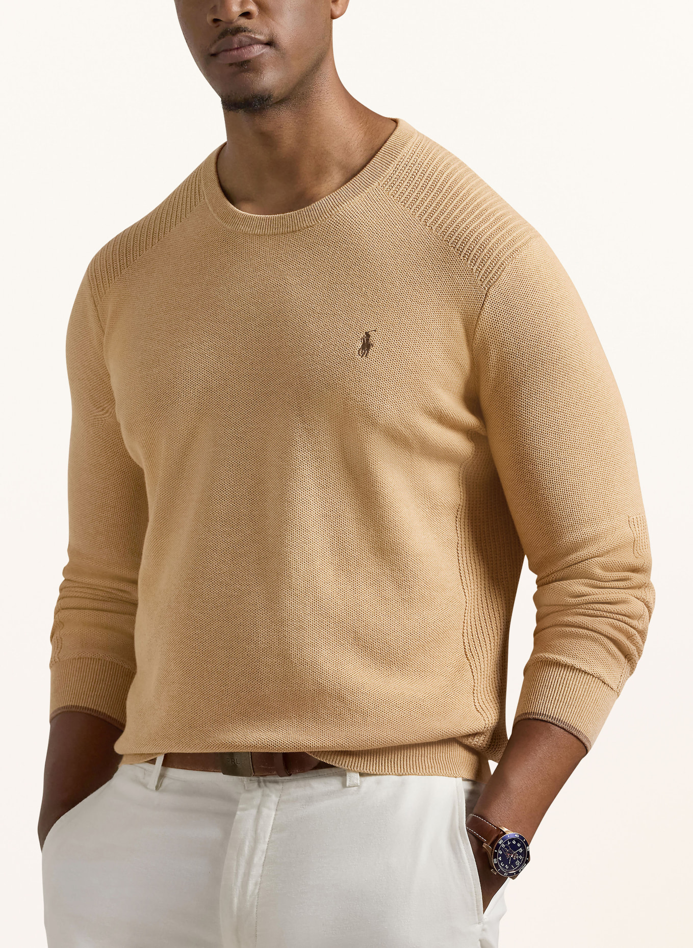 POLO RALPH LAUREN Big & Tall Pullover, Farbe: CAMEL (Bild 4)