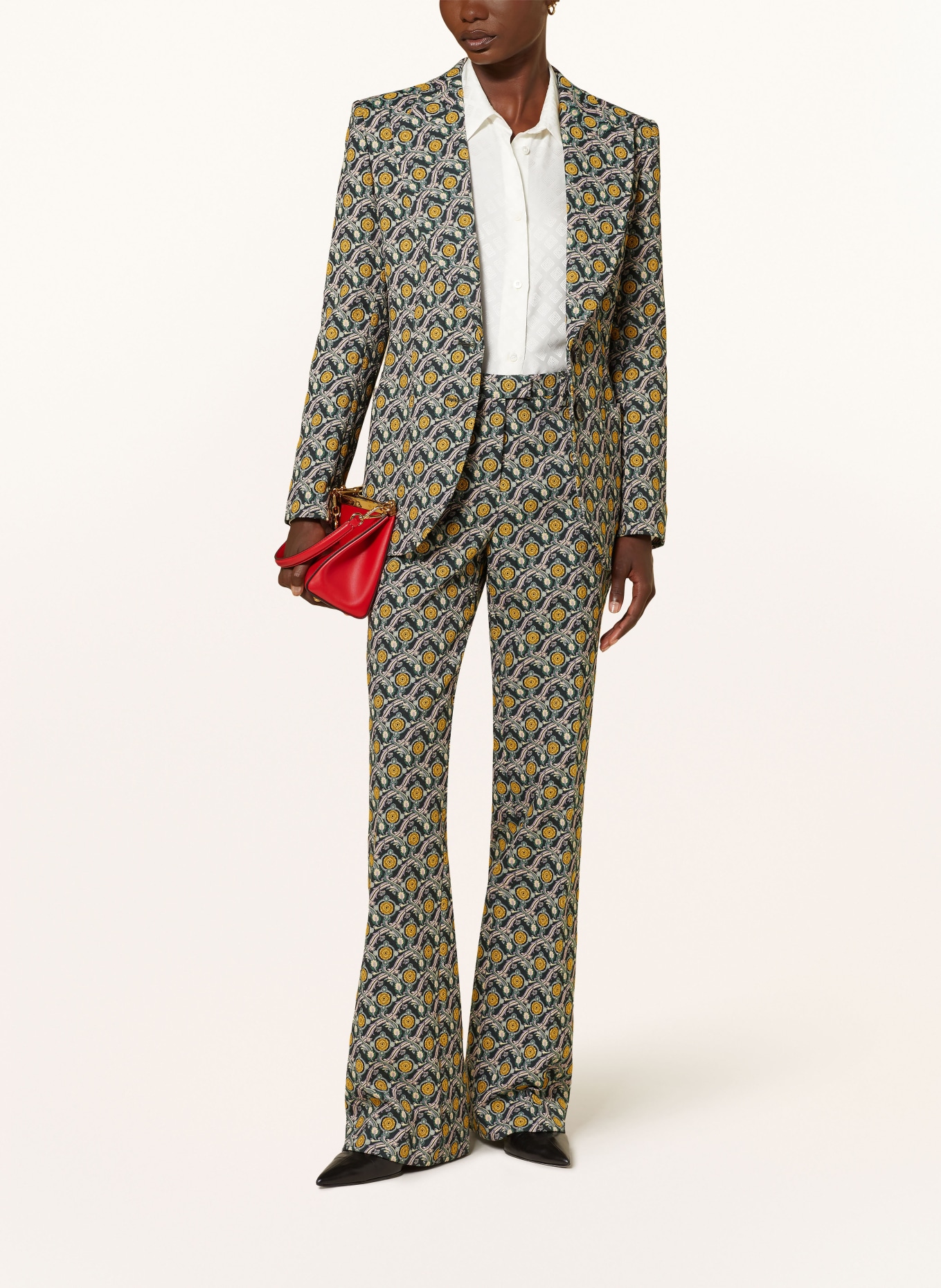 ETRO Hose: SCHWARZ / GRÜN / LILA