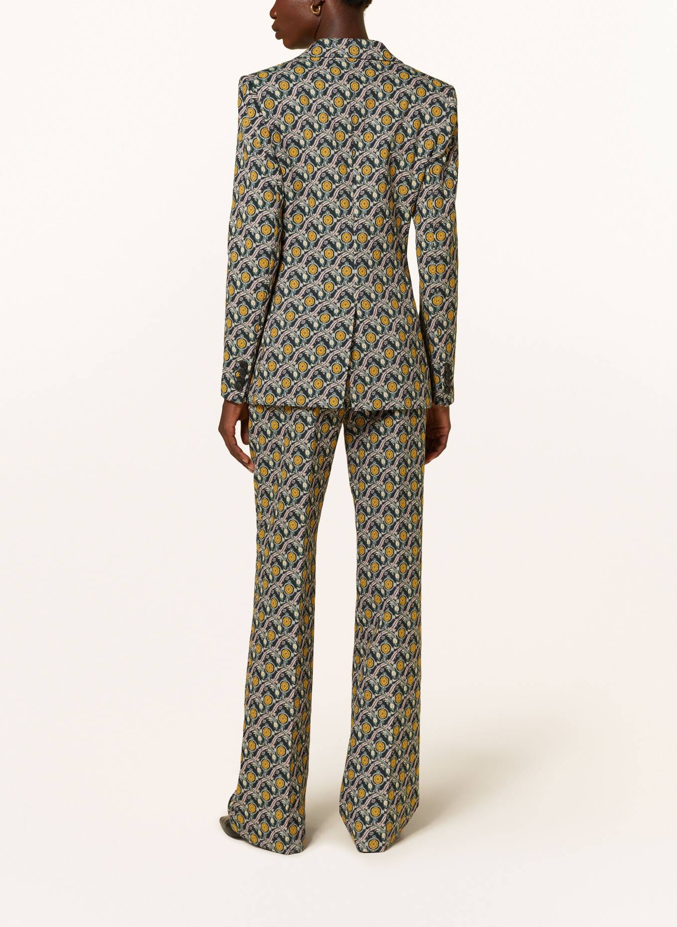 ETRO Blazer: DARK GREEN / PURPLE / DARK YELLOW