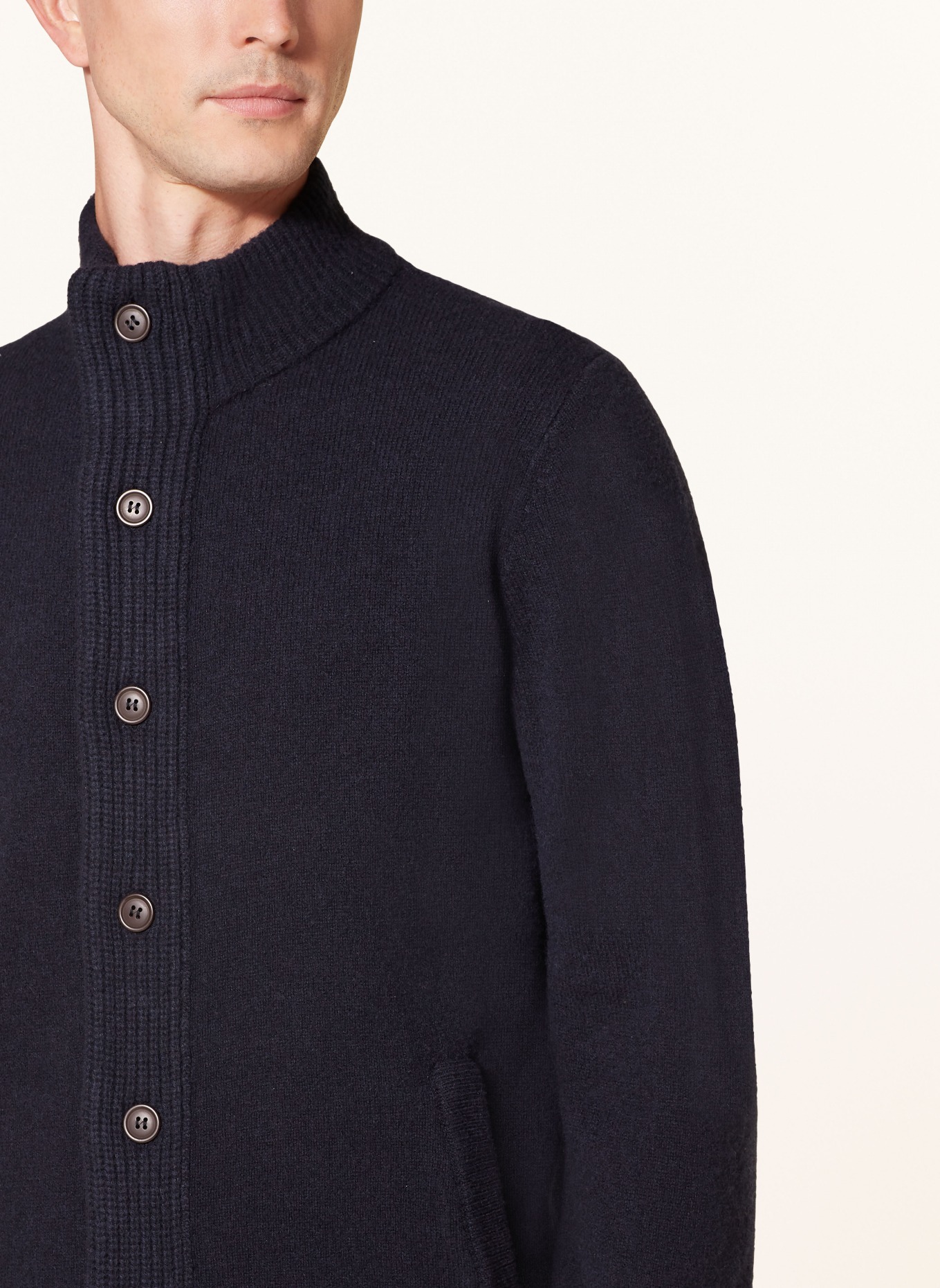Barbour Strickjacke ESSENTIAL: DUNKELBLAU