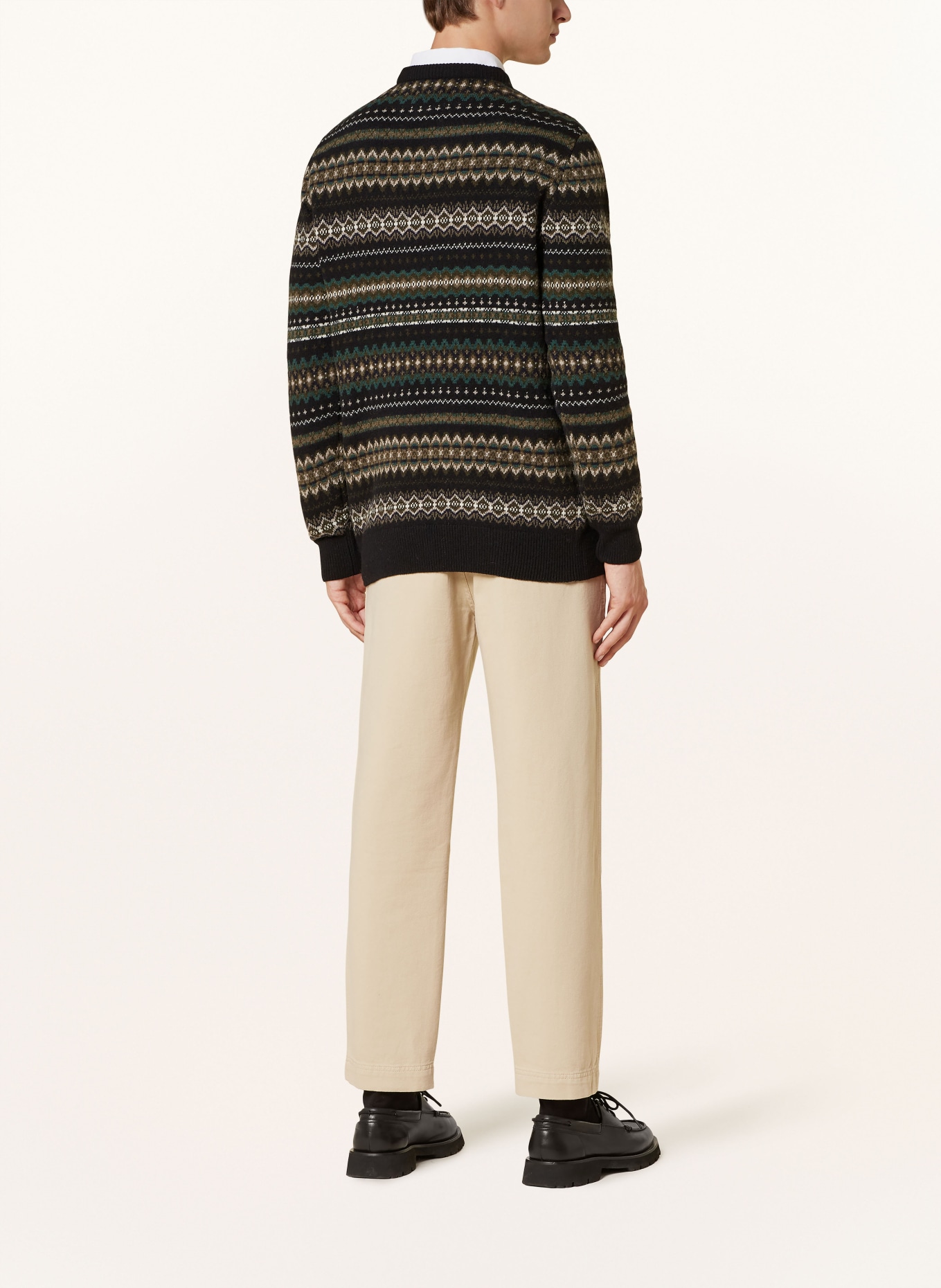 Barbour Pullover CASE: SCHWARZ / WEISS / GRÜN