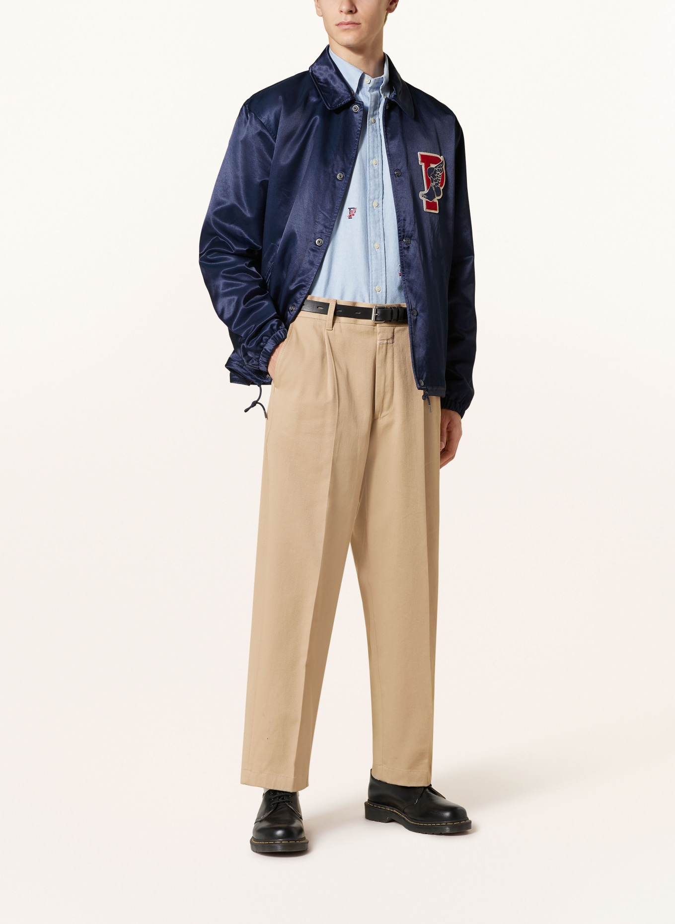 POLO RALPH LAUREN Satin bomber jacket TAKIHYO, Color: DARK BLUE (Image 2)