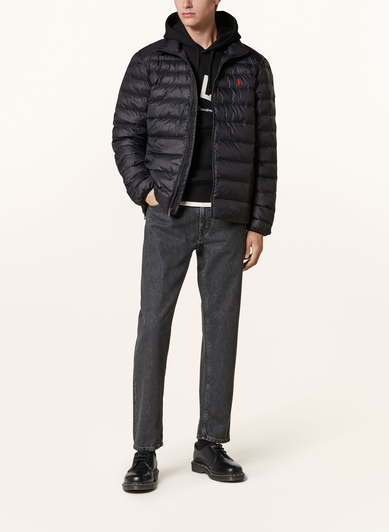 POLO RALPH LAUREN Steppjacke: SCHWARZ