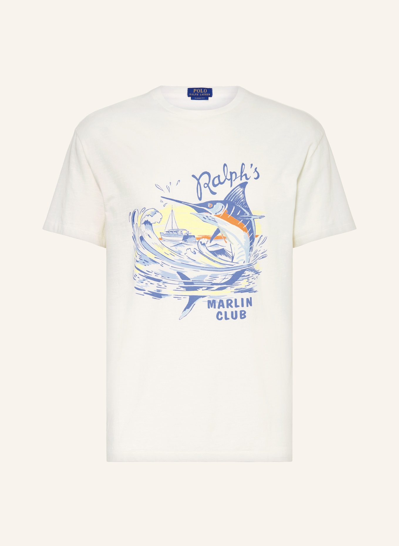 POLO RALPH LAUREN T-shirt, Color: WHITE/ BLUE (Image 1)