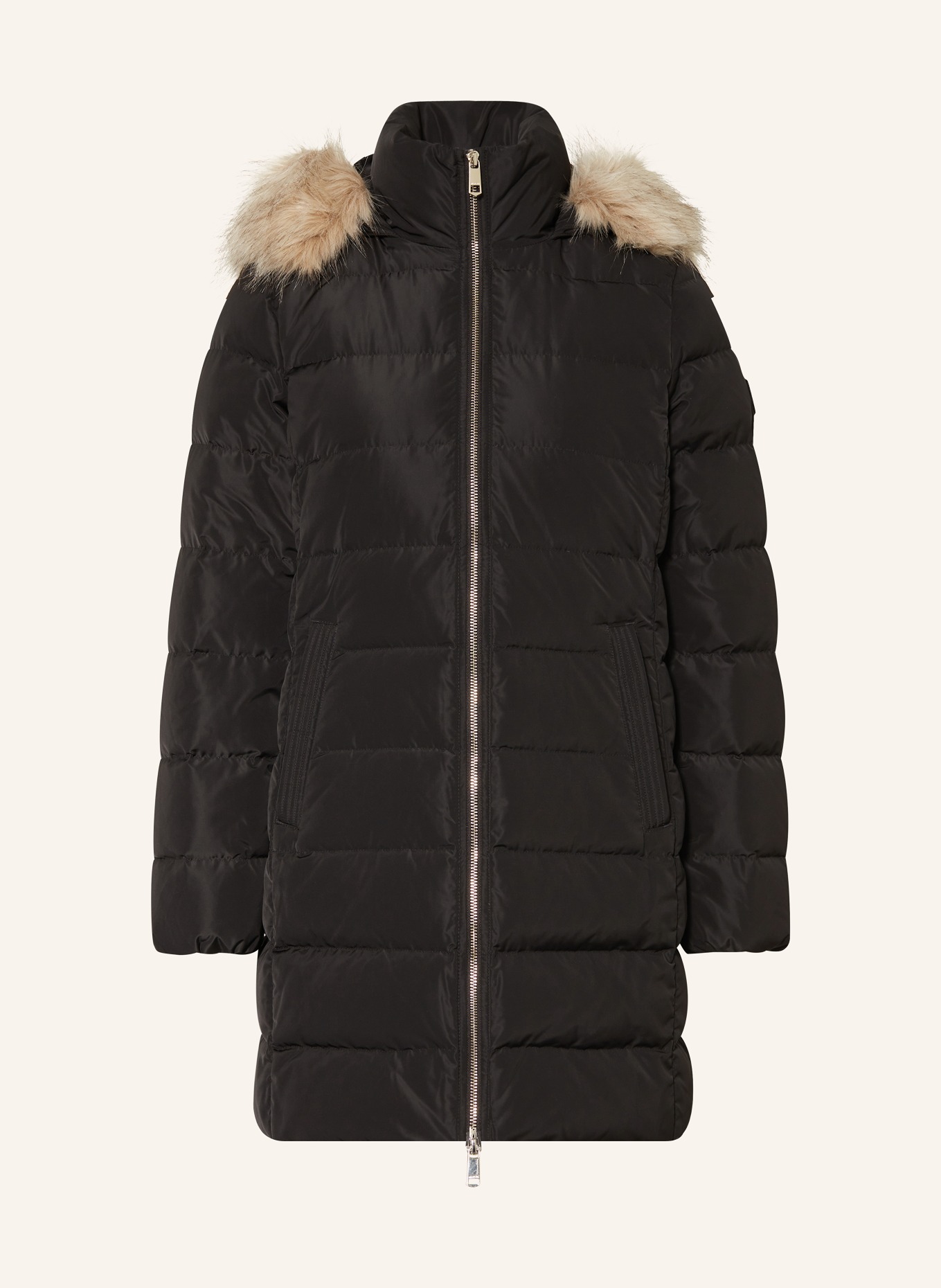 Tommy hilfiger black new tyra down coat on sale