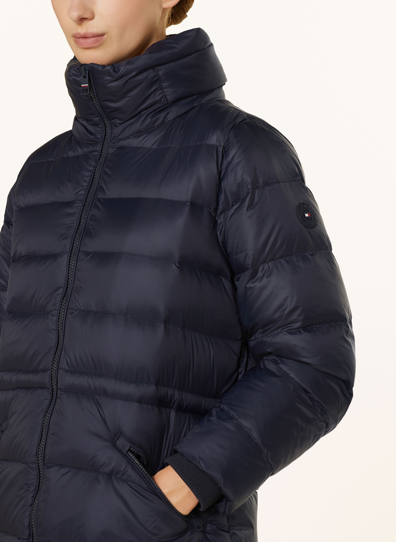 TOMMY HILFIGER Daunenmantel: DUNKELBLAU