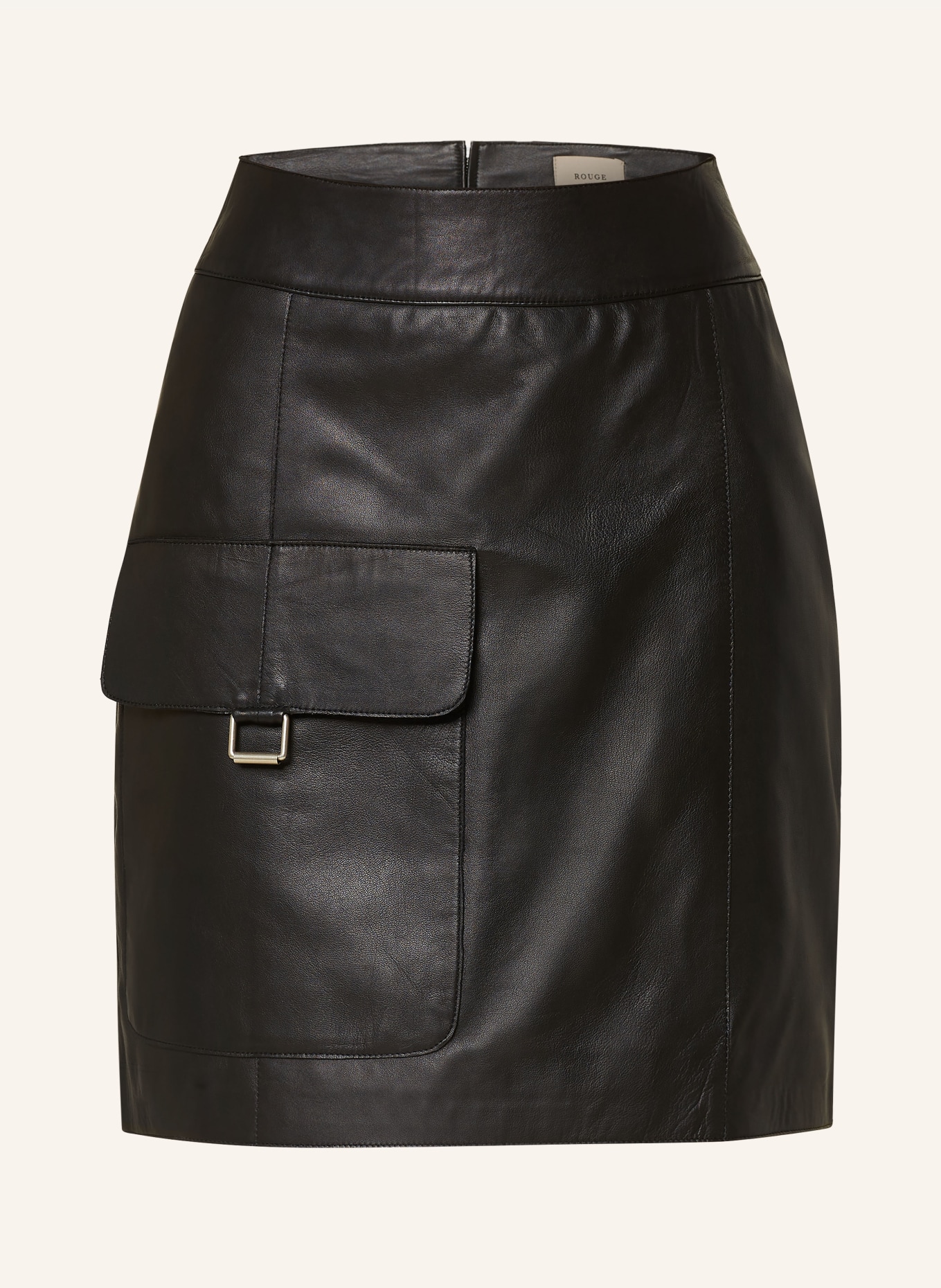 Vila black leather skirt new arrivals