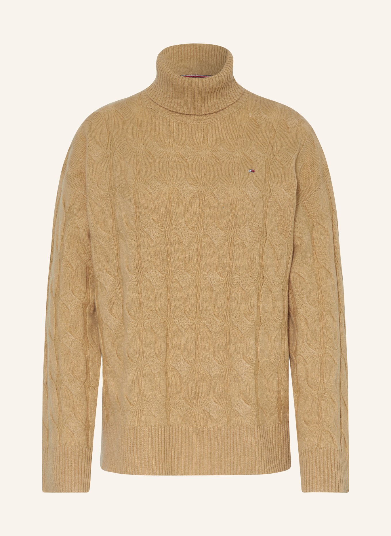 TOMMY HILFIGER Rollkragenpullover: CAMEL