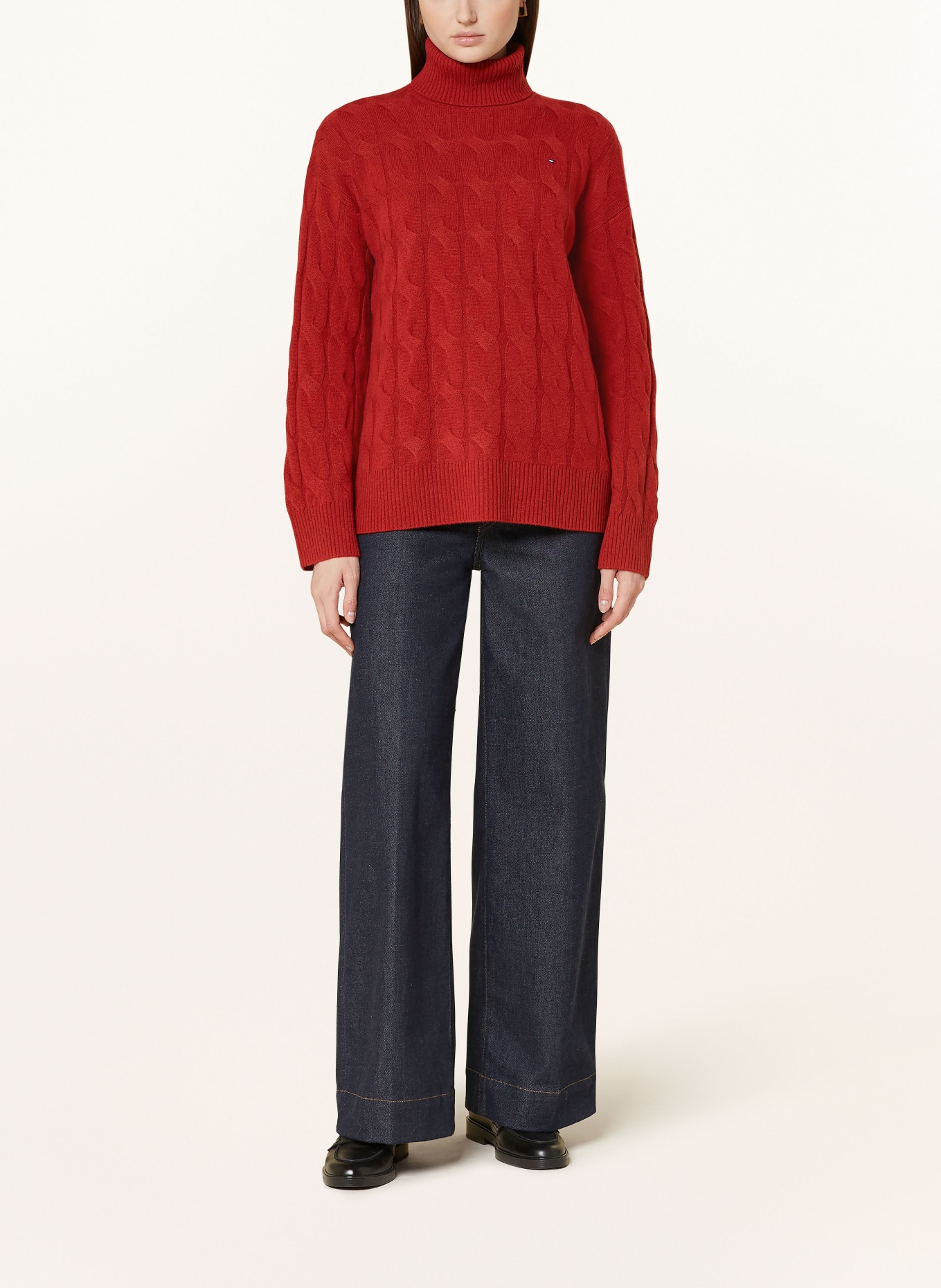 TOMMY HILFIGER Rollkragenpullover, Farbe: DUNKELORANGE (Bild 2)