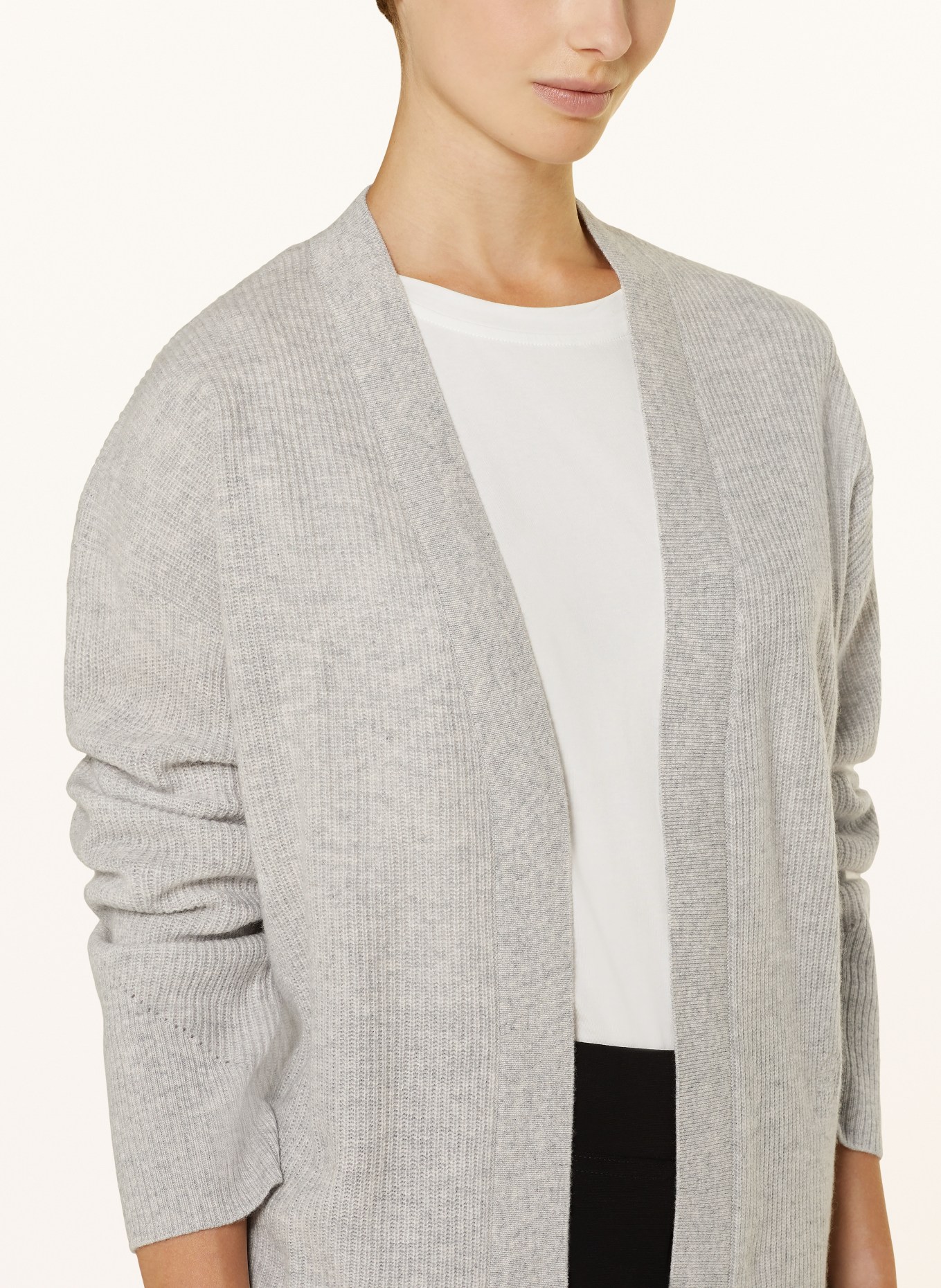 TOMMY HILFIGER Knit cardigan: LIGHT GRAY