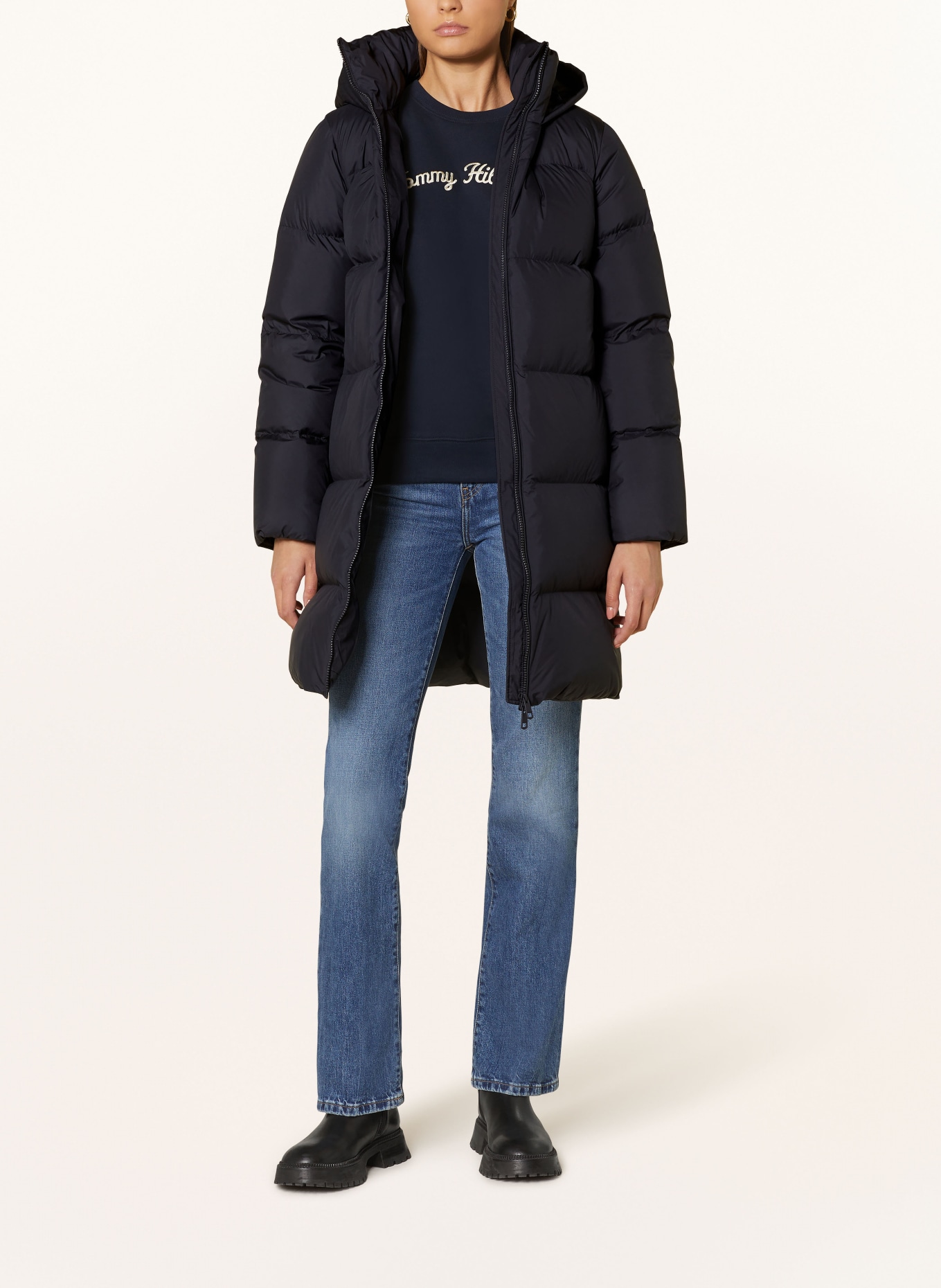TOMMY HILFIGER Quilted jacket: DARK BLUE