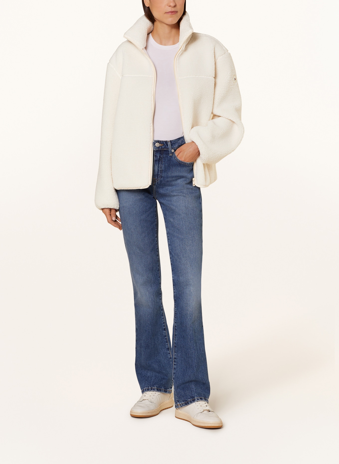 TOMMY HILFIGER Teddyfell-Jacke, Farbe: ECRU (Bild 2)