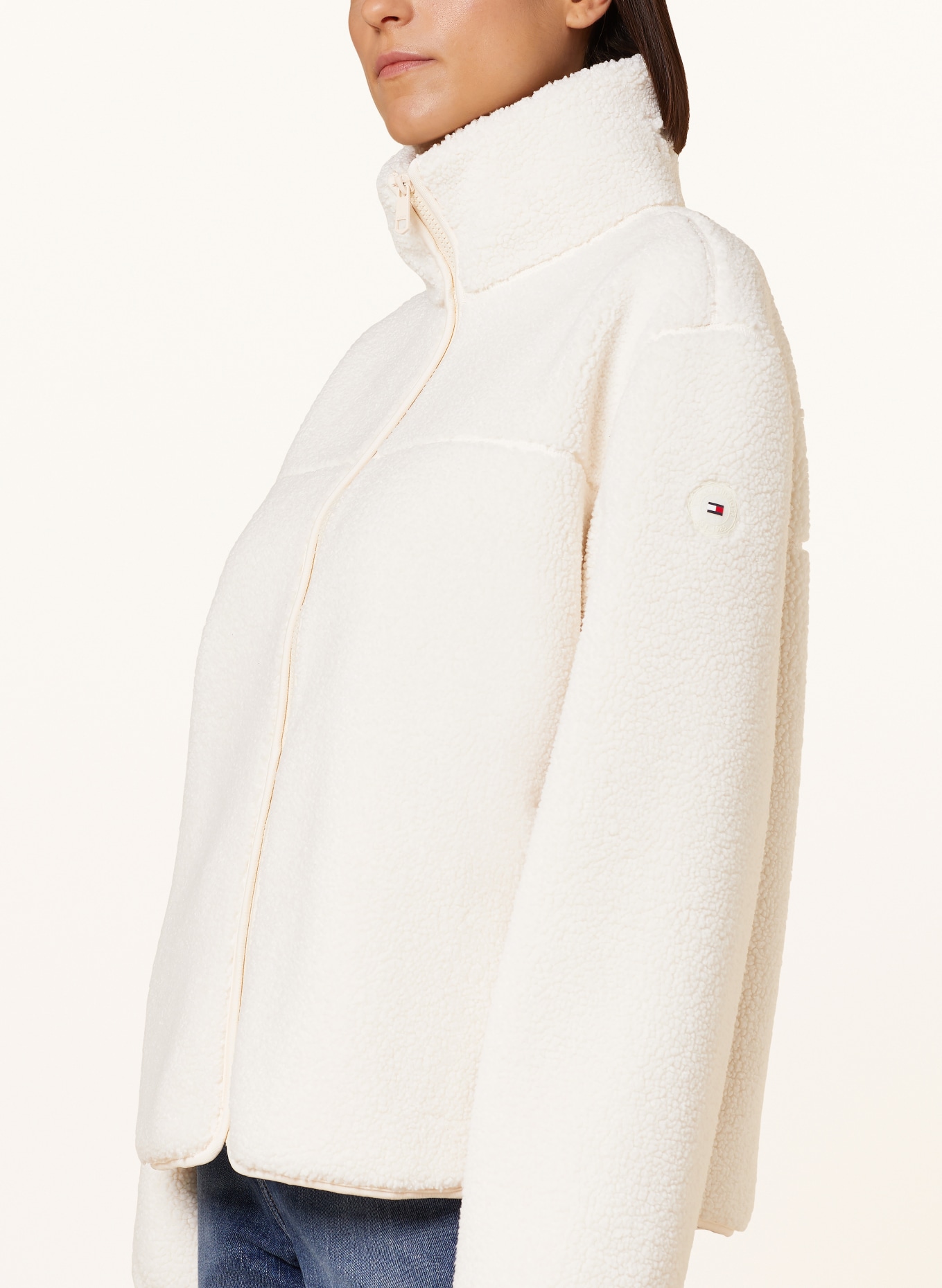 TOMMY HILFIGER Teddyfell-Jacke, Farbe: ECRU (Bild 4)