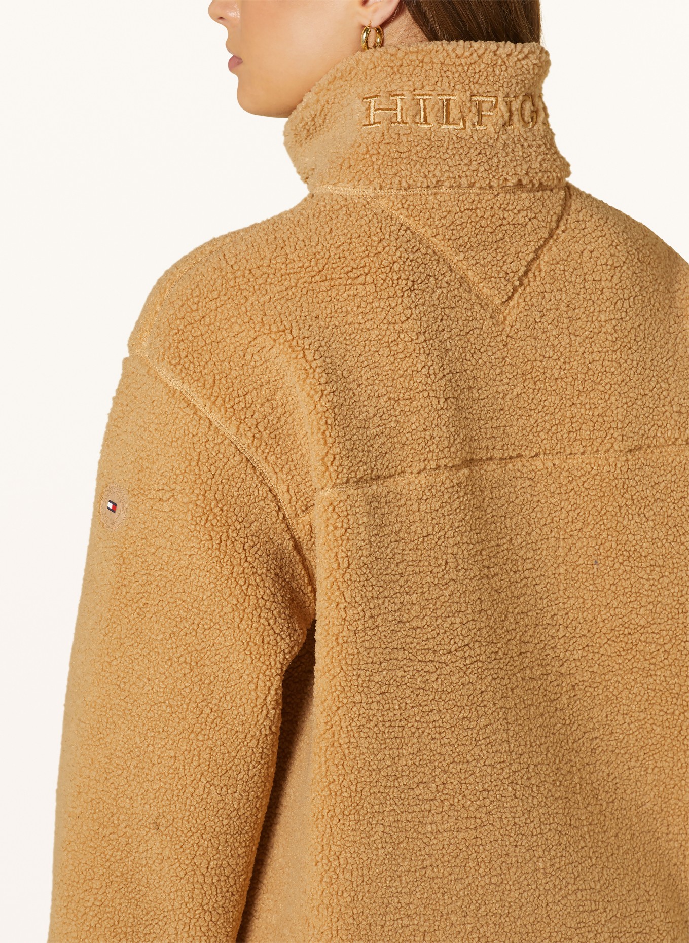 TOMMY HILFIGER Teddyfell-Jacke: BEIGE