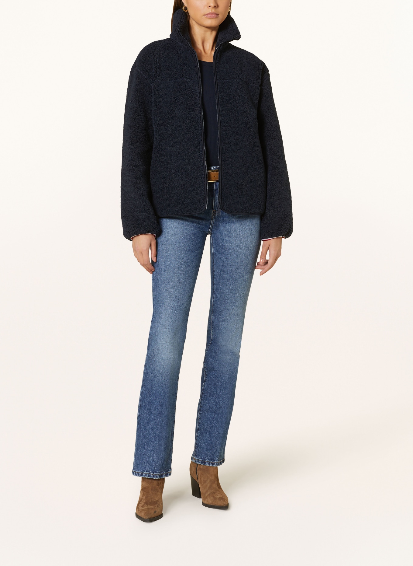 TOMMY HILFIGER Teddyfell-Jacke, Farbe: DUNKELBLAU (Bild 2)