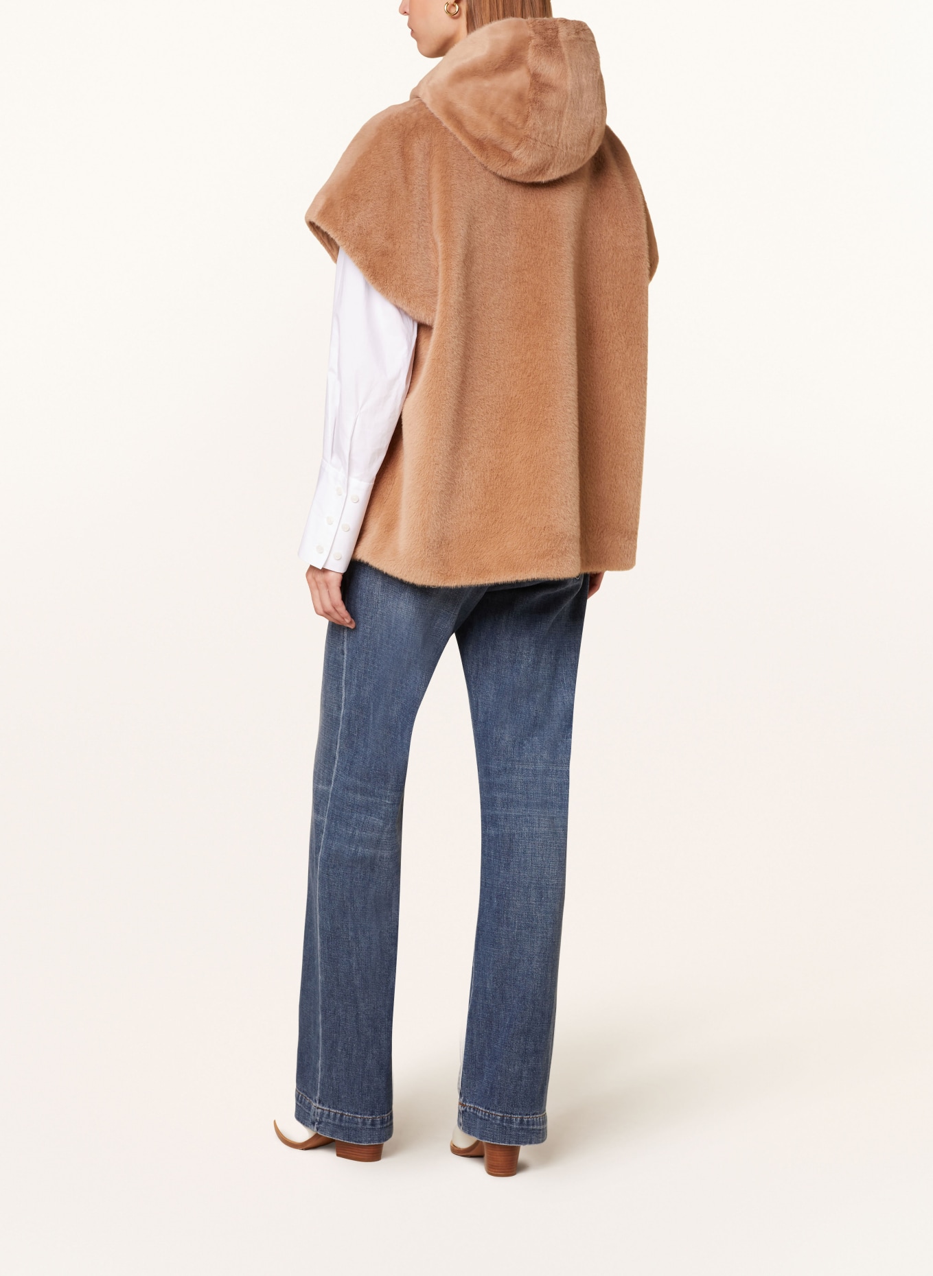 lilienfels Kunstpelz-Weste: CAMEL