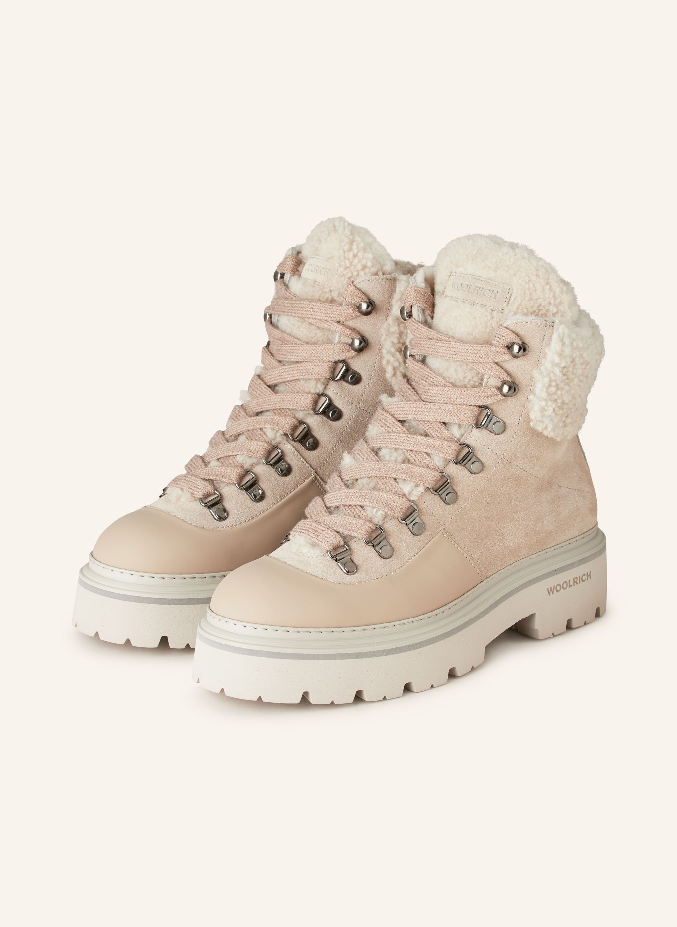 WOOLRICH Schnürboots: BEIGE