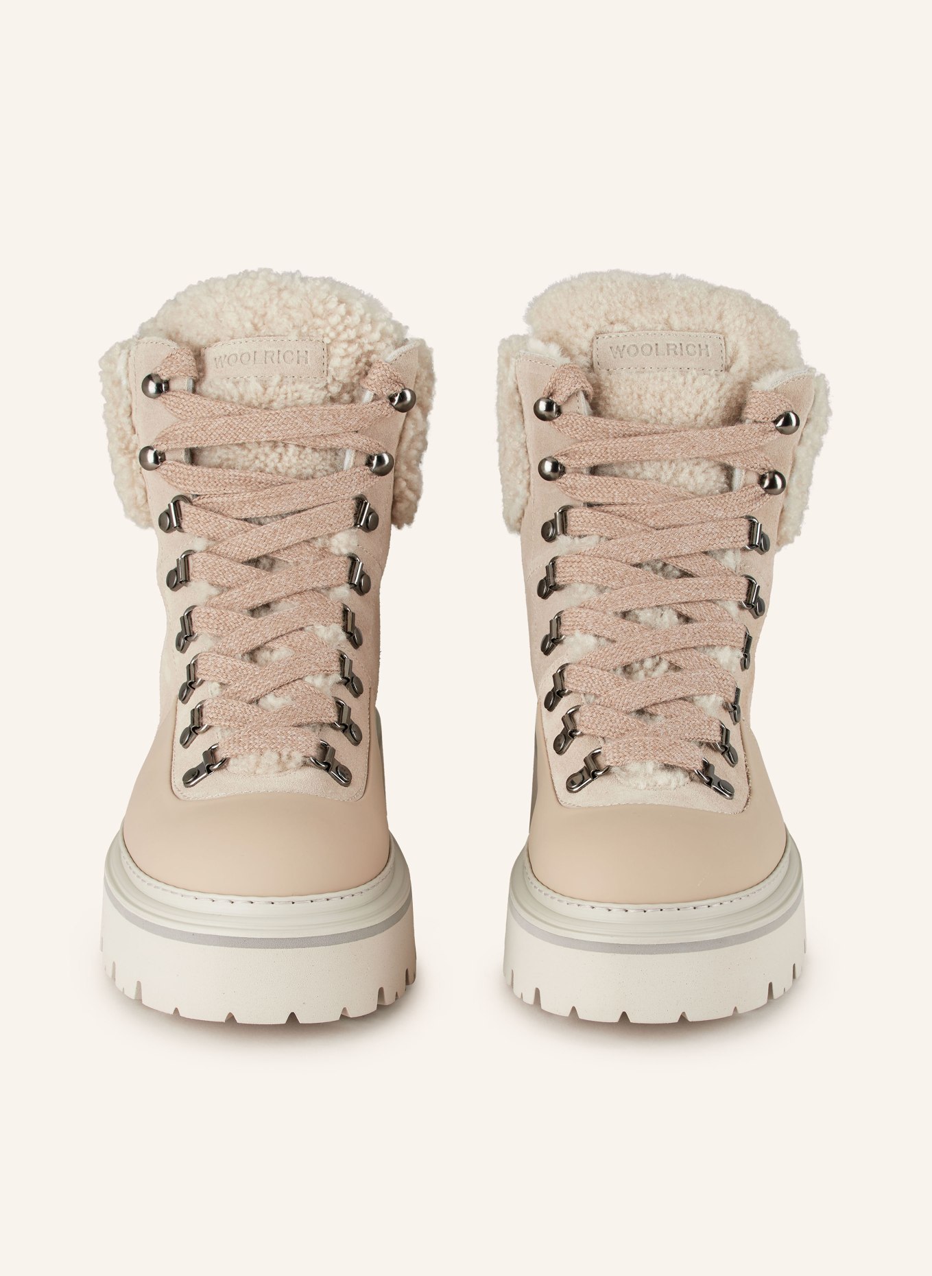 WOOLRICH Schnürboots: BEIGE