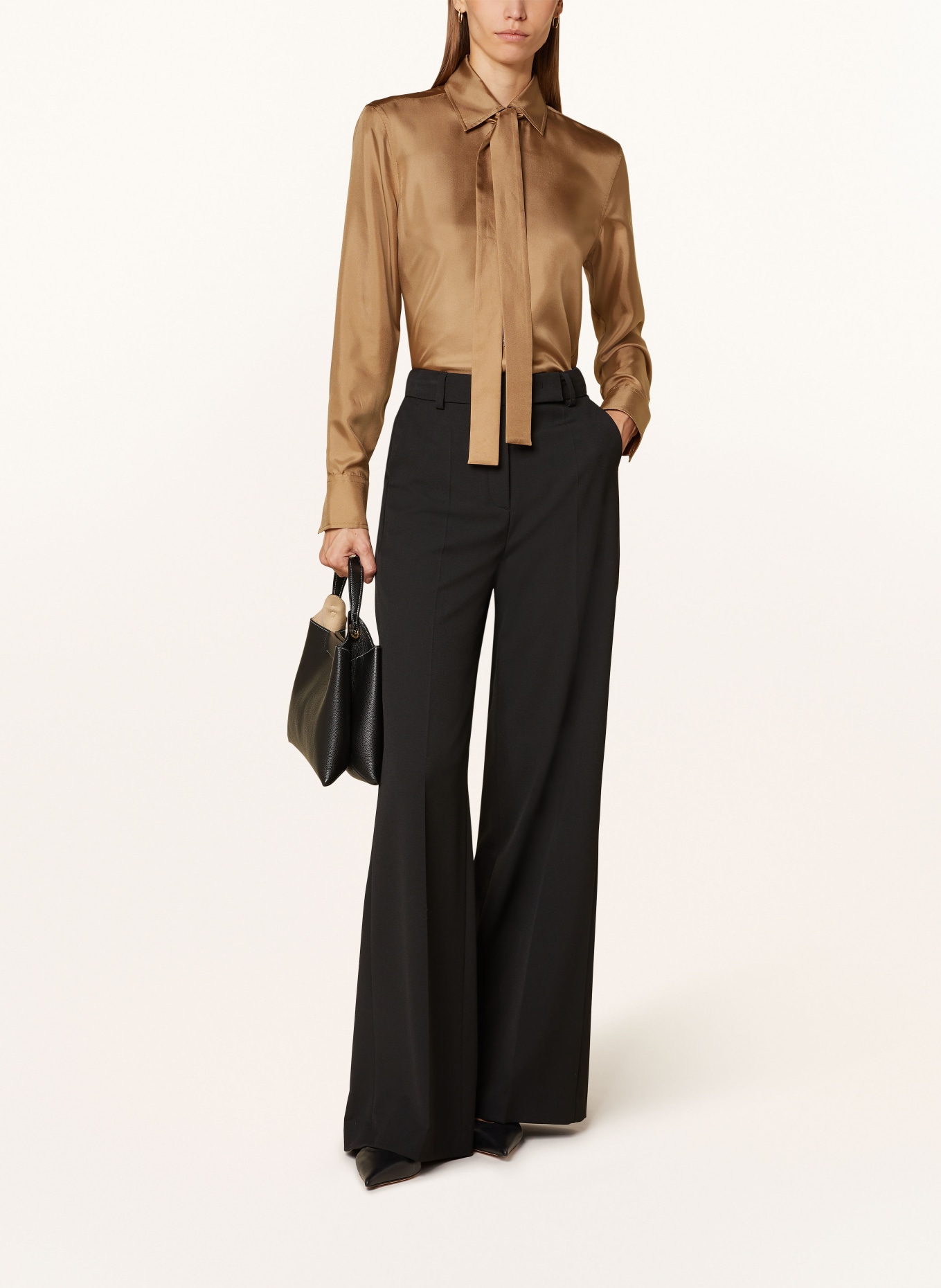 van Laack Shirt blouse CELLAI in silk, Color: BEIGE (Image 2)